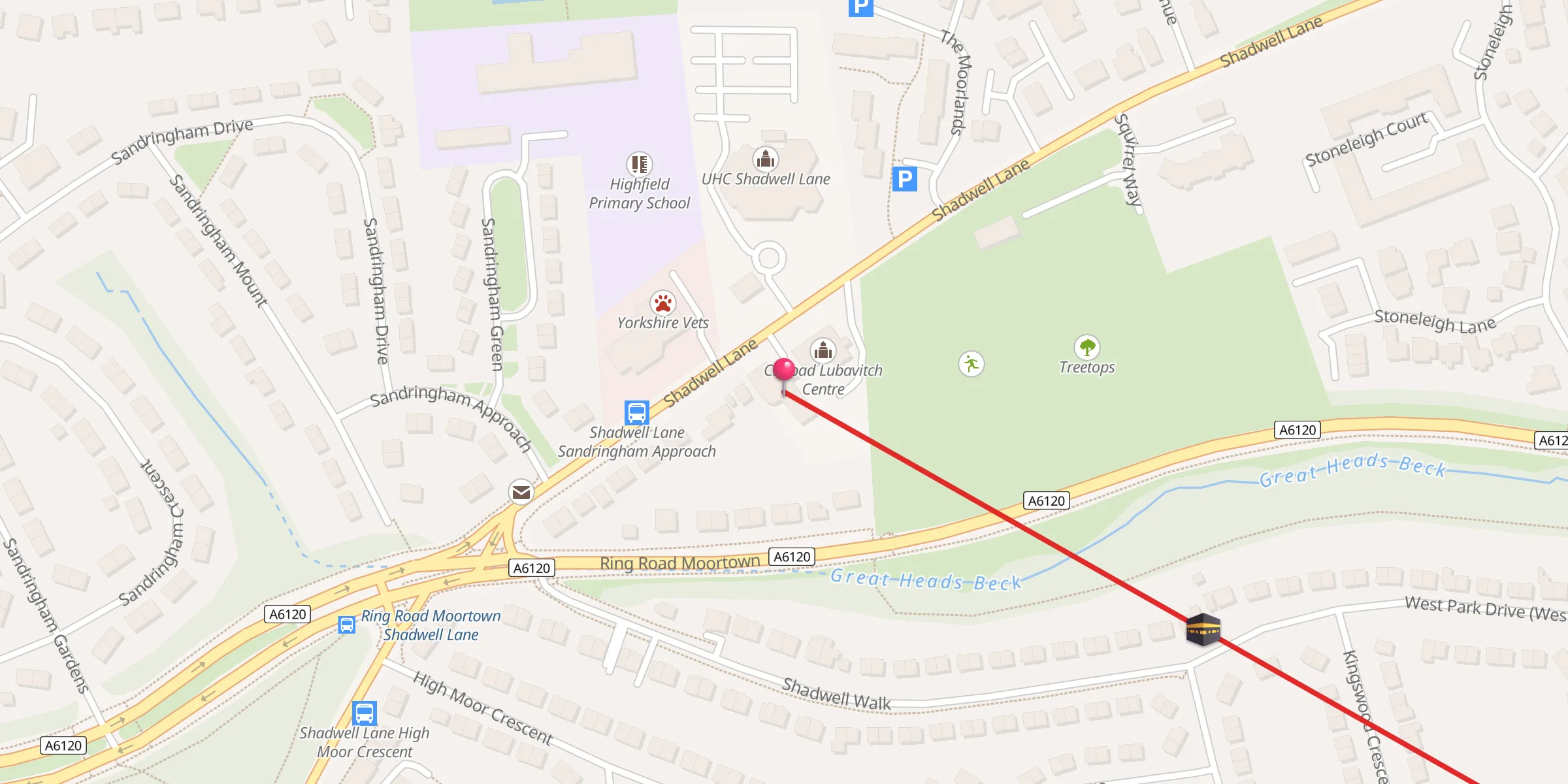 Carte de localisation : Baab Ul Ilm Centre