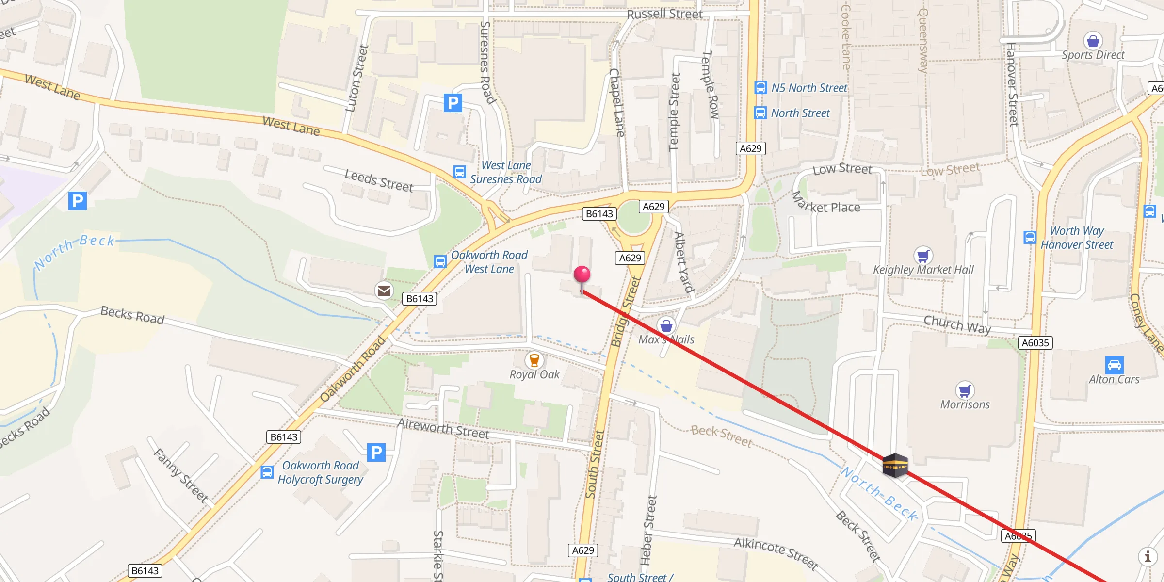 Carte de localisation : Al-Hidaayah Foundation