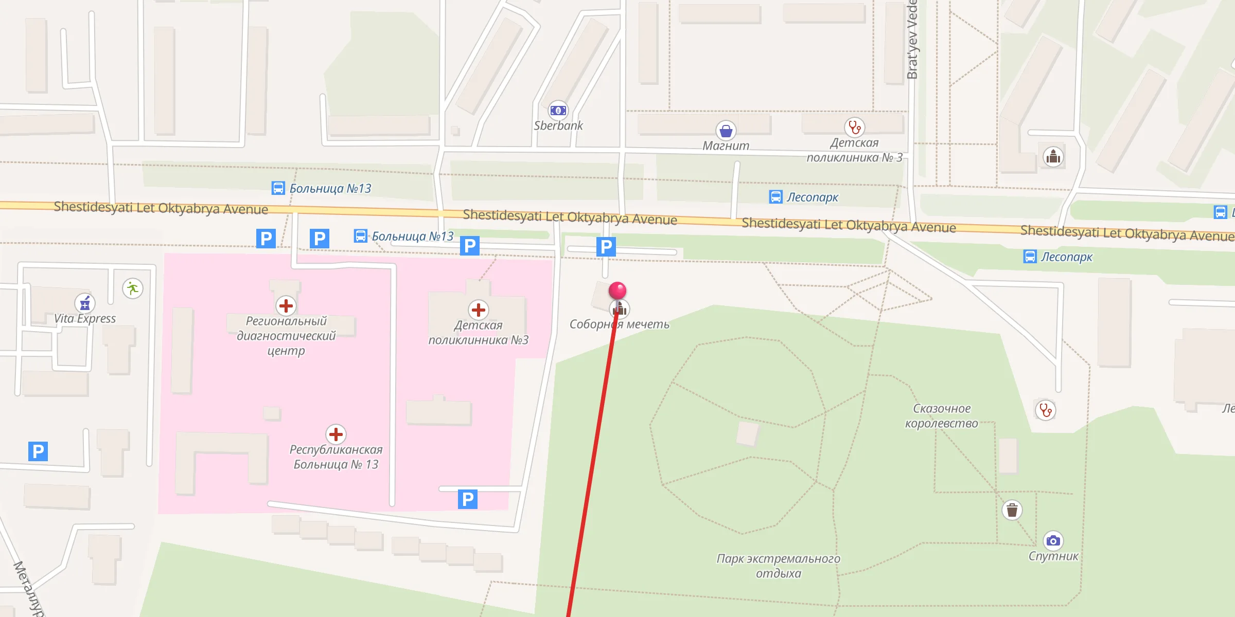 Carte de localisation : Соборная мечеть