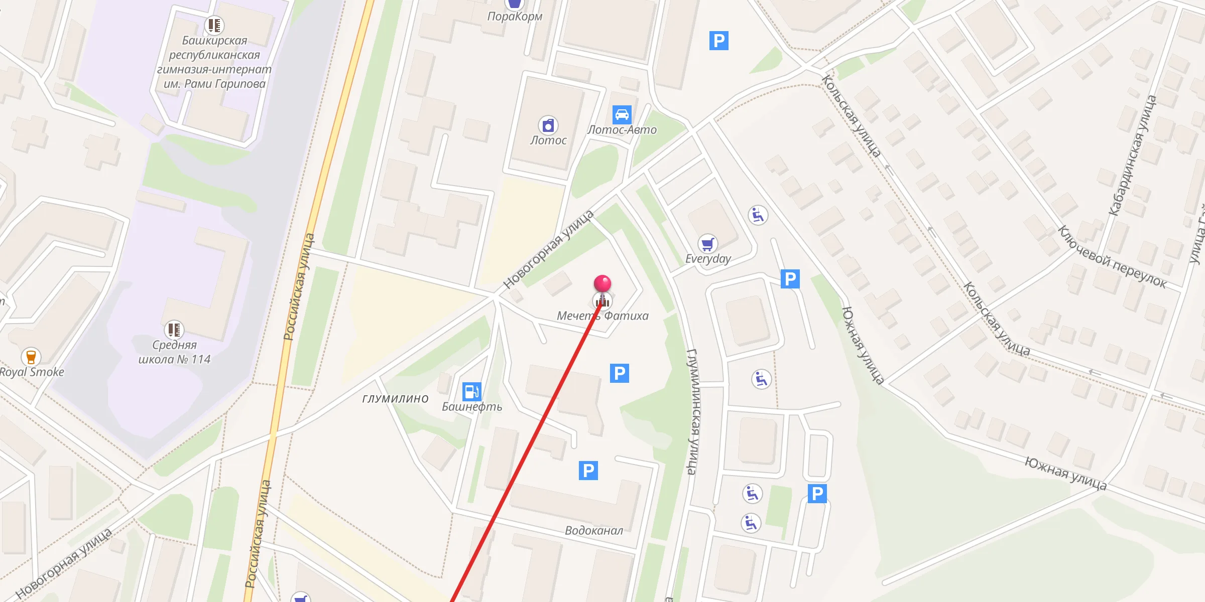 Carte de localisation : Мечеть Фатиха