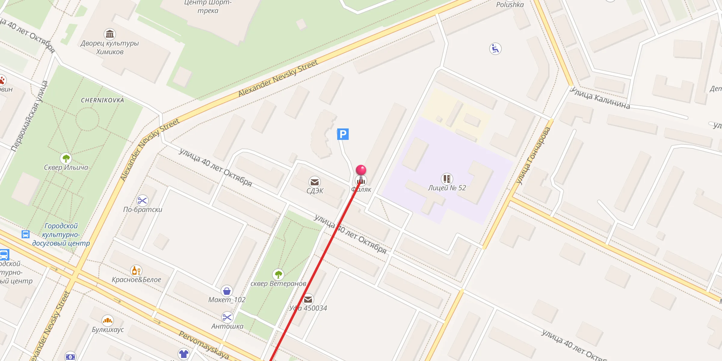 Carte de localisation : Фаляк