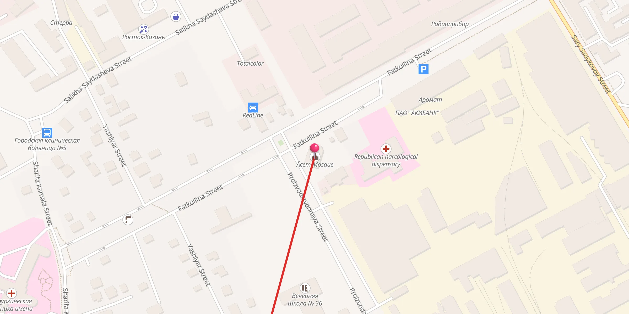 Carte de localisation : Азимовская мечеть