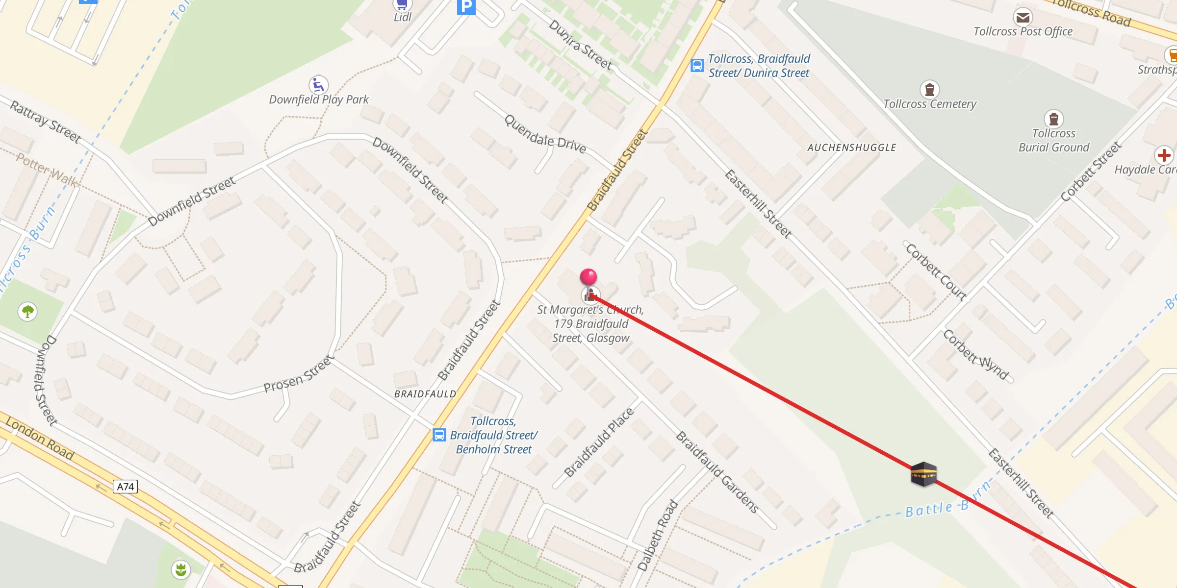 Carte de localisation : Al-Tawheed Mosque