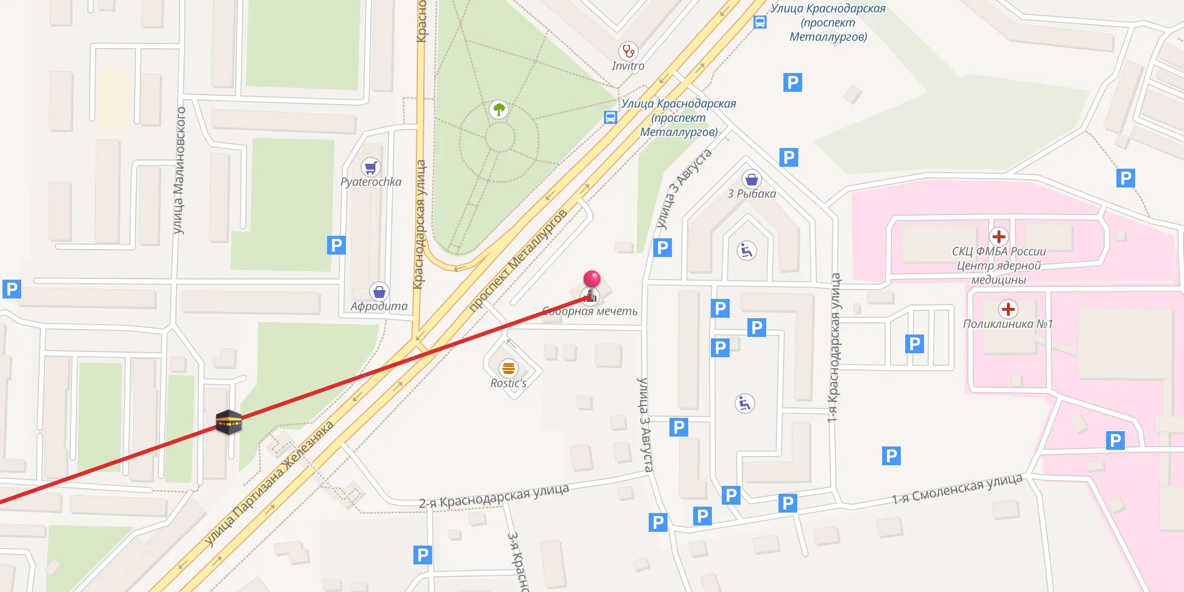 Carte de localisation : Соборная мечеть