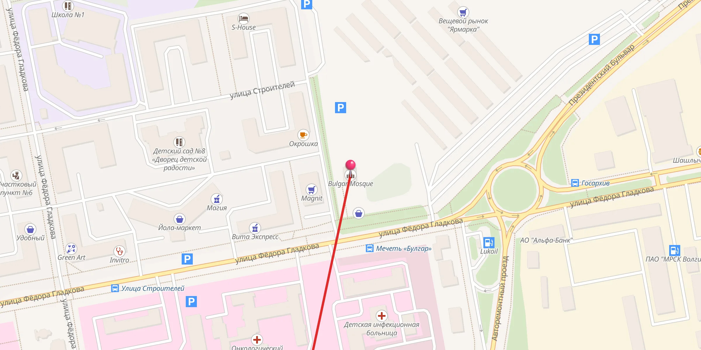 Carte de localisation : Булгар