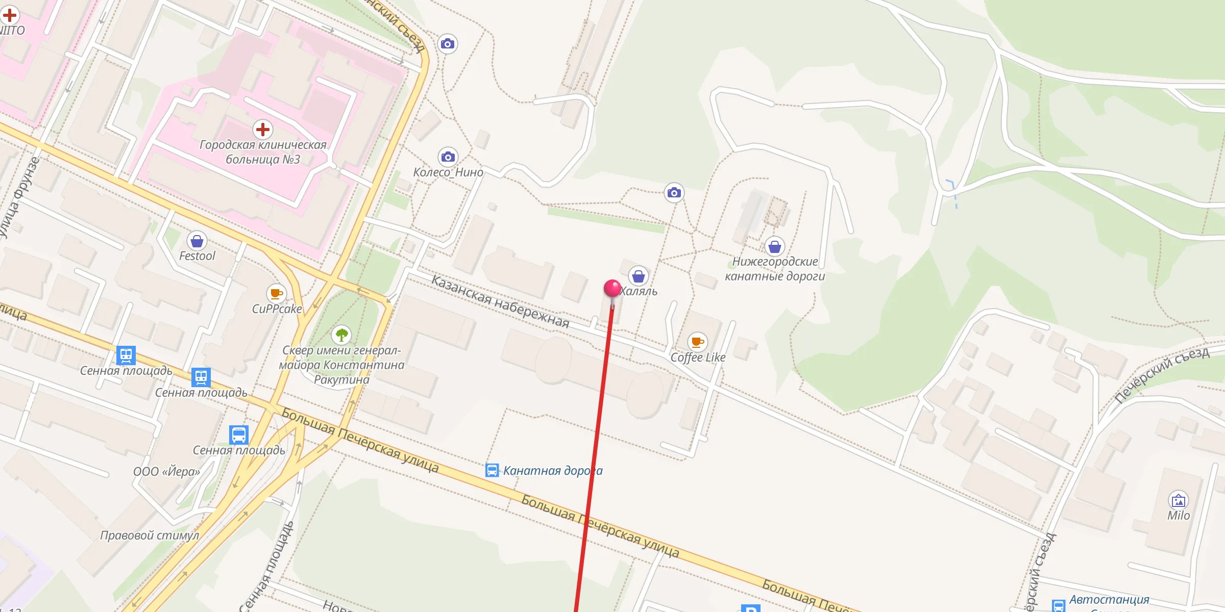 Carte de localisation : Нижегородская соборная мечеть