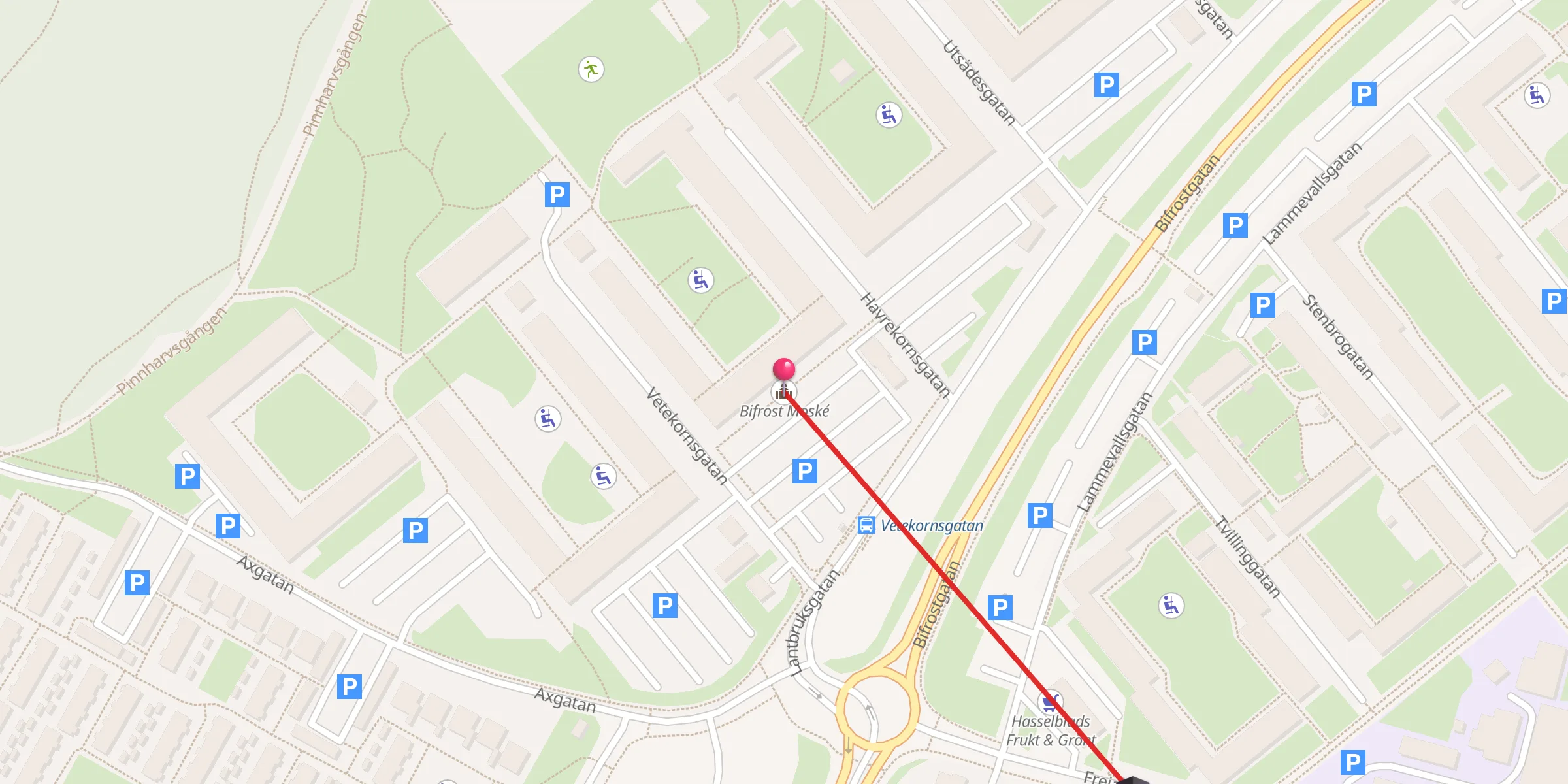 Carte de localisation : Bifrost Moské