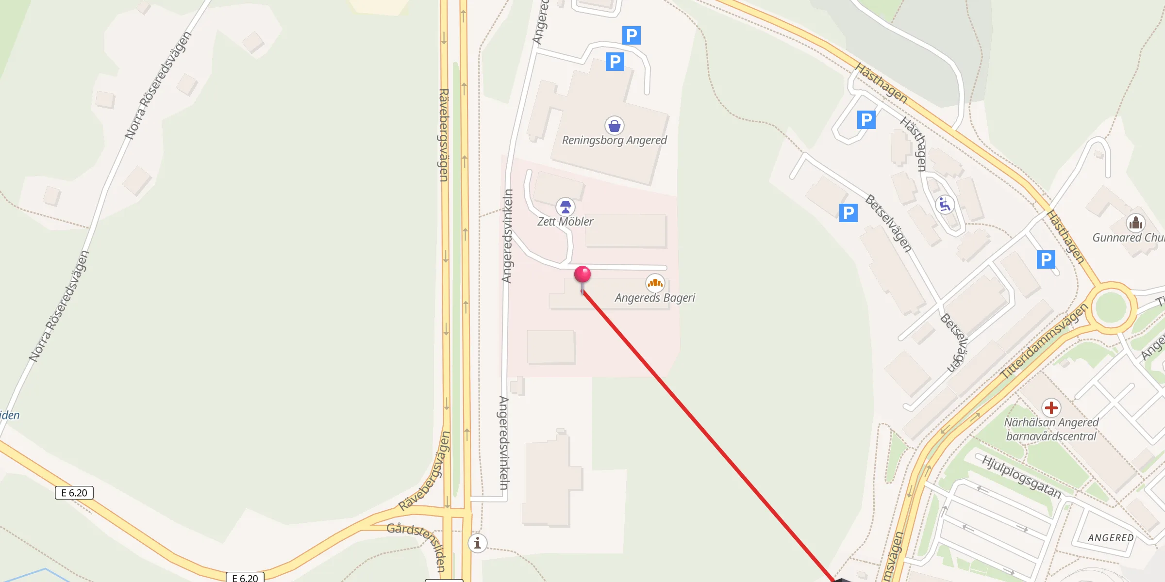 Carte de localisation : Angered Moske