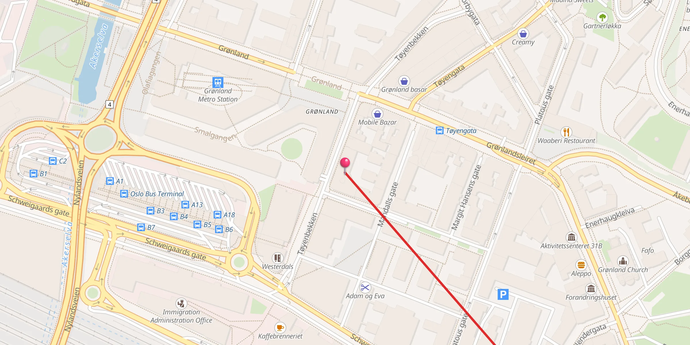 Carte de localisation : ICC Islamic Cultural Centre Norway