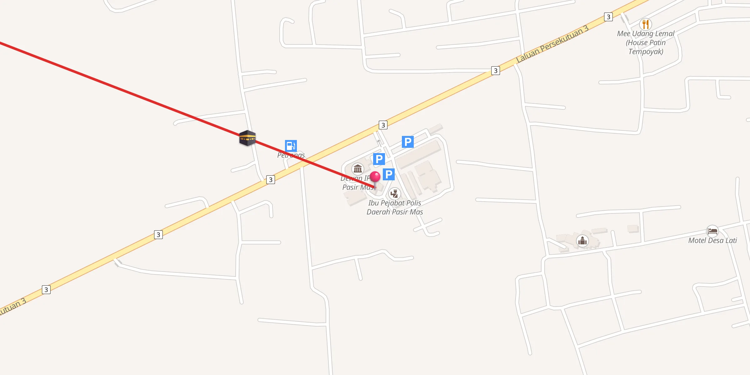 Carte de localisation : Surau Al-Ikhlas