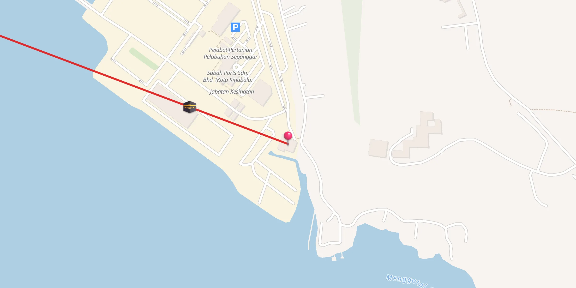 Carte de localisation : Masjid Al-Ikhwan Pelabuhan Sepangar