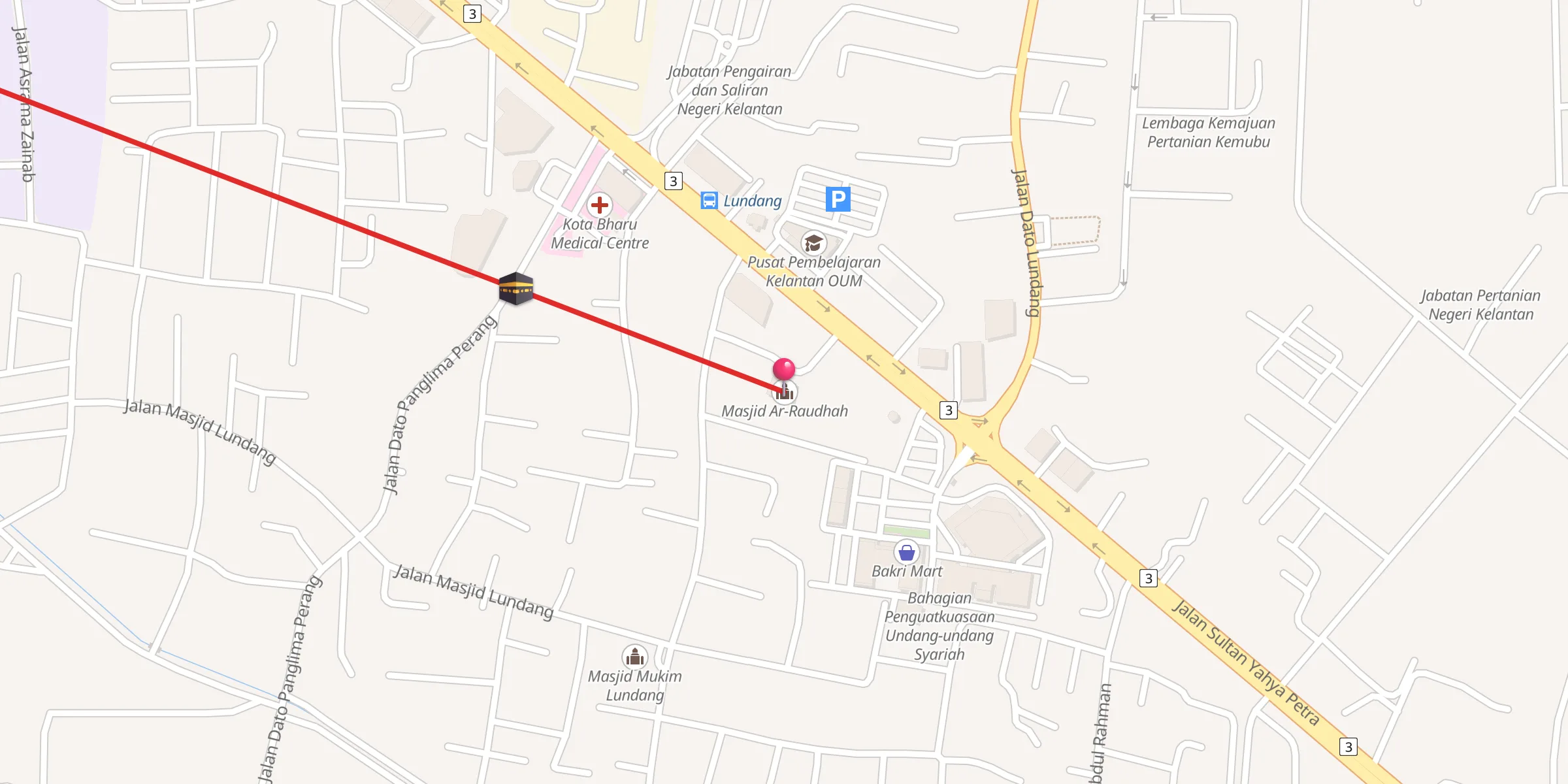 Carte de localisation : Masjid Ar-Raudhah