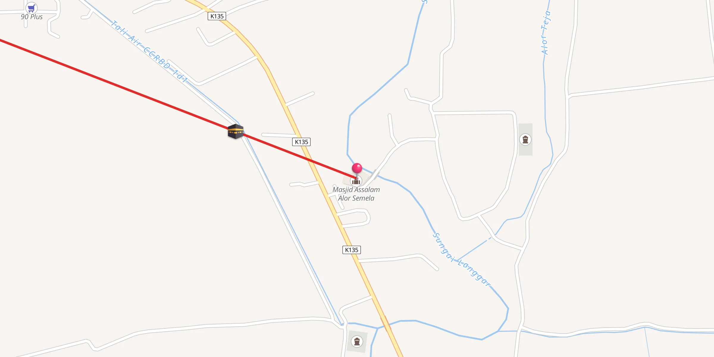 Carte de localisation : Masjid Assalam Alor Semela