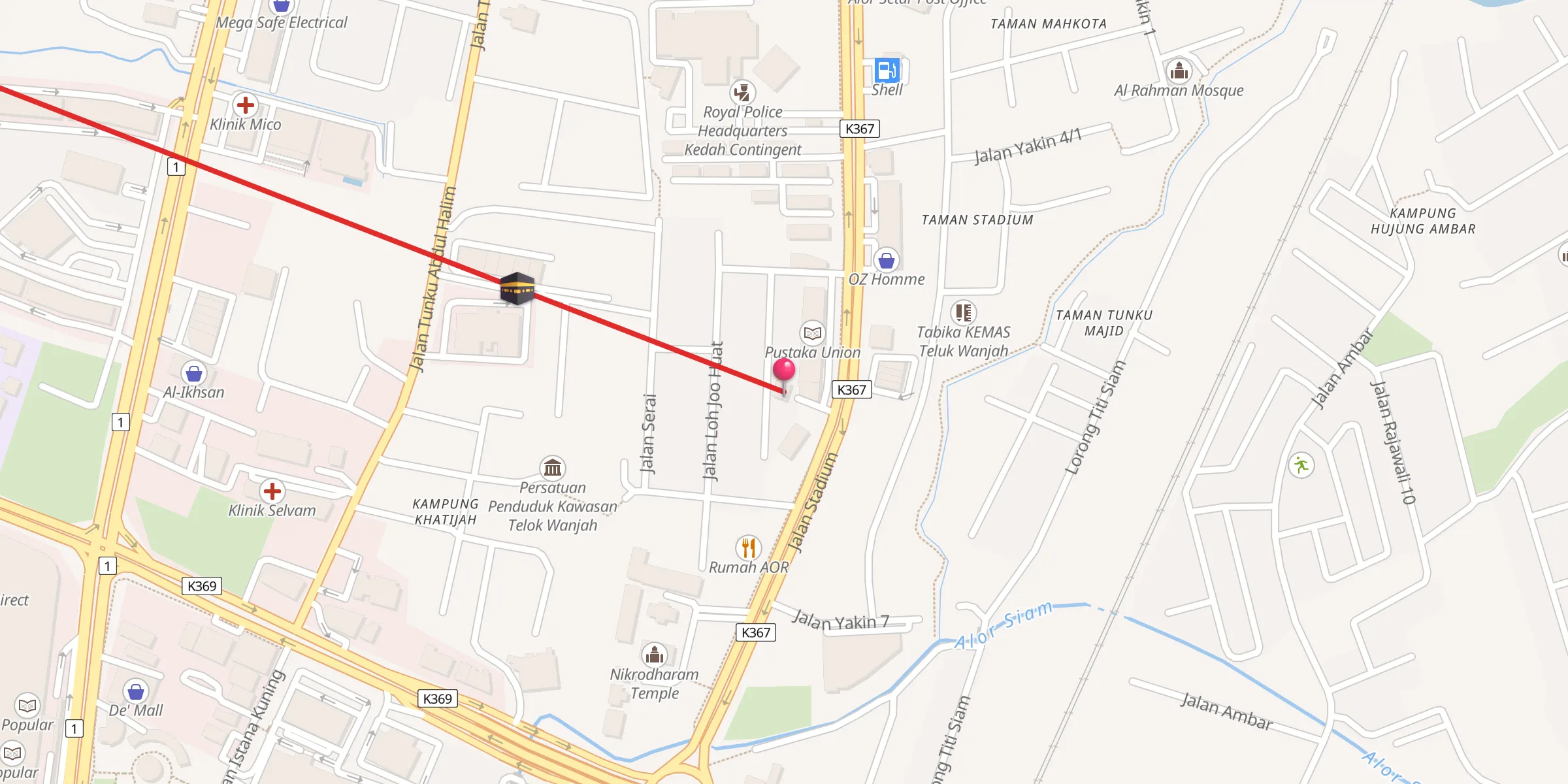 Carte de localisation : Masjid Al-muttaqin Taman Jayakami