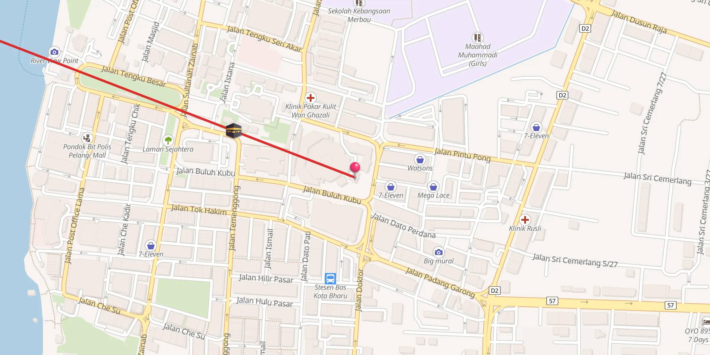 Carte de localisation : Masjid Al-Baroah