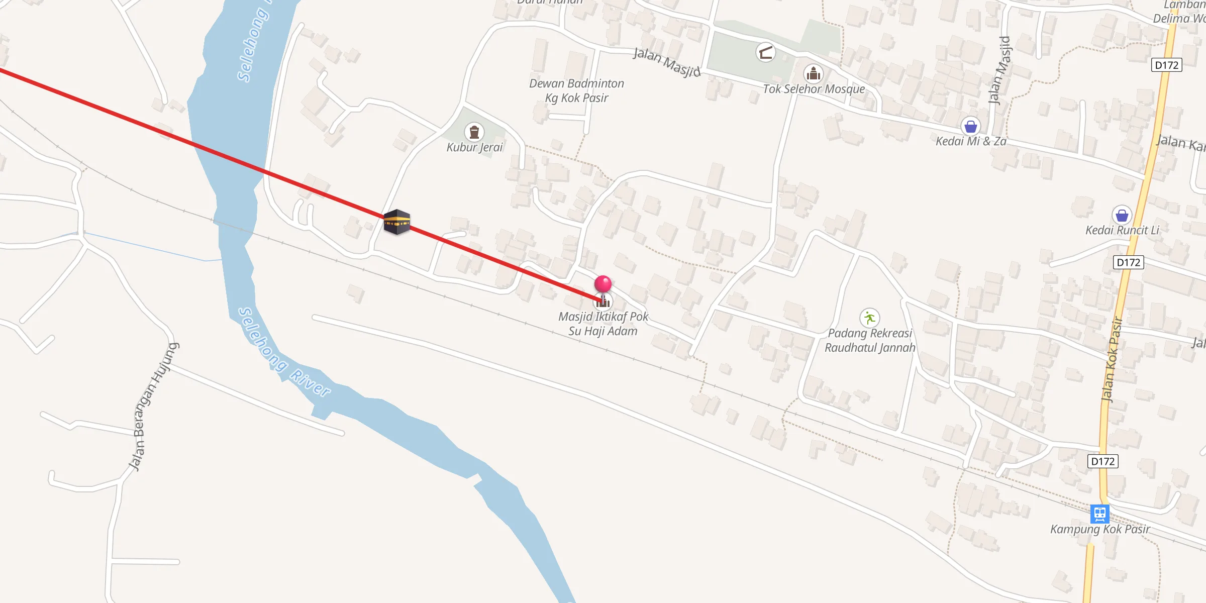 Carte de localisation : Masjid Iktikaf Pok Su Haji Adam