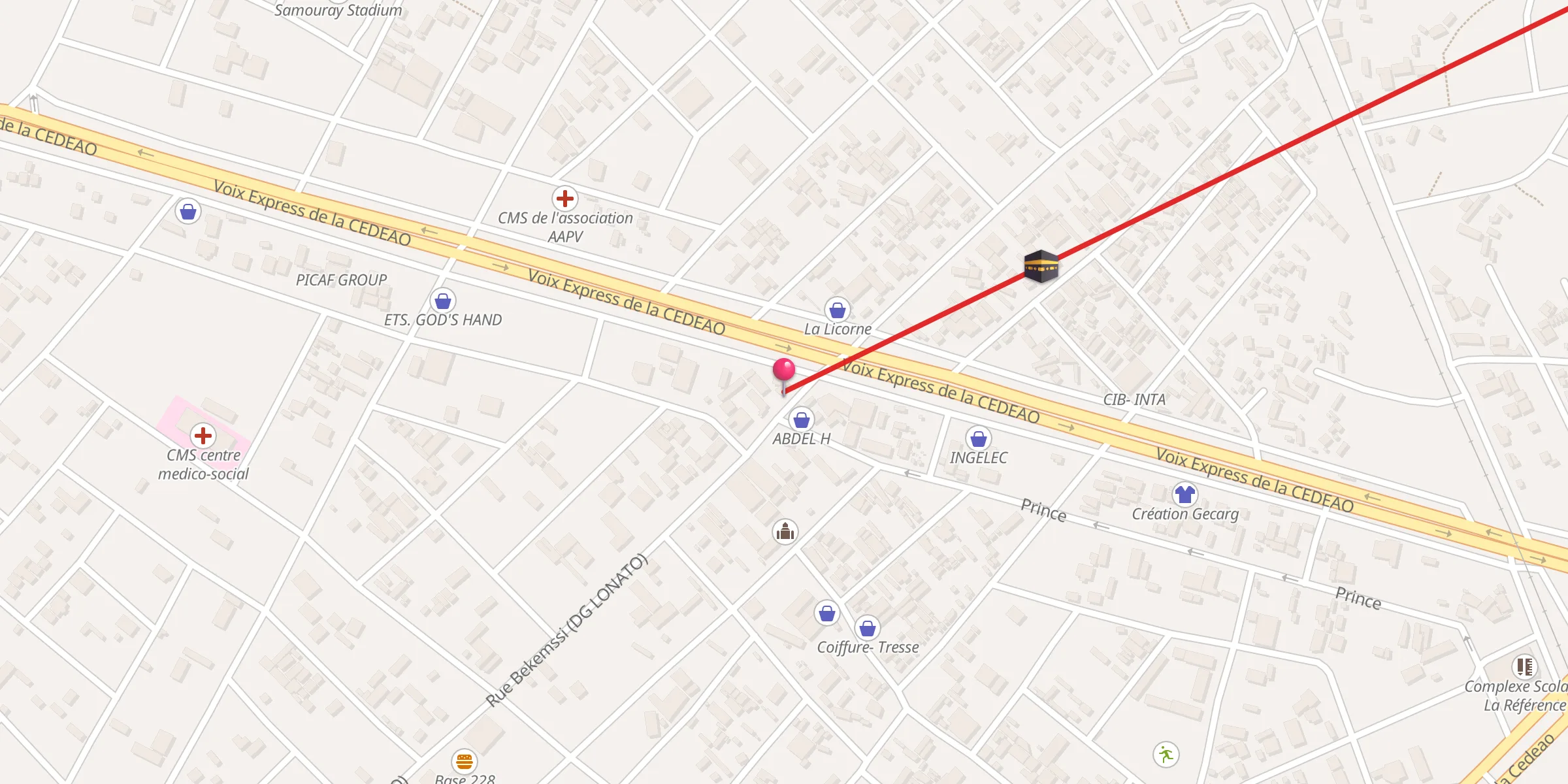 Carte de localisation : ALIDOU ABOUBAKAR