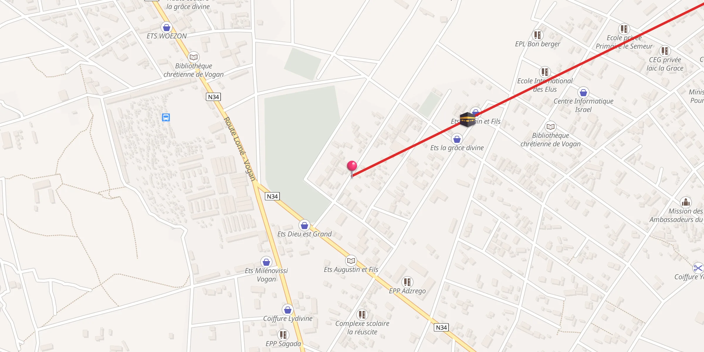 Carte de localisation : Mosquée Modawa Bulala