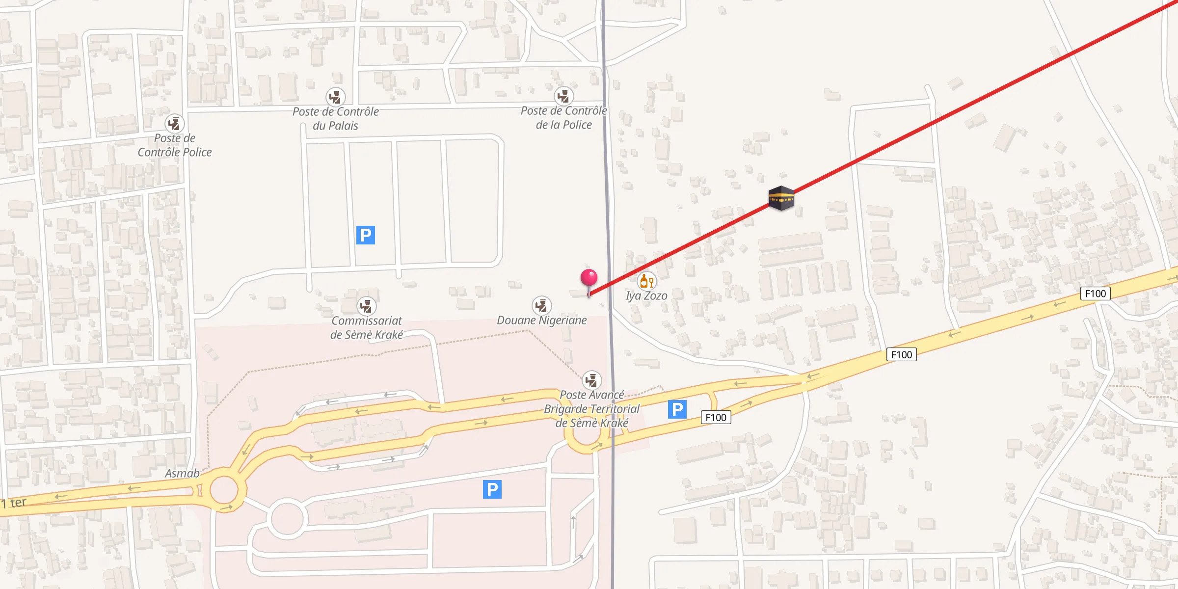 Carte de localisation : Ste Awod-Inter SA
