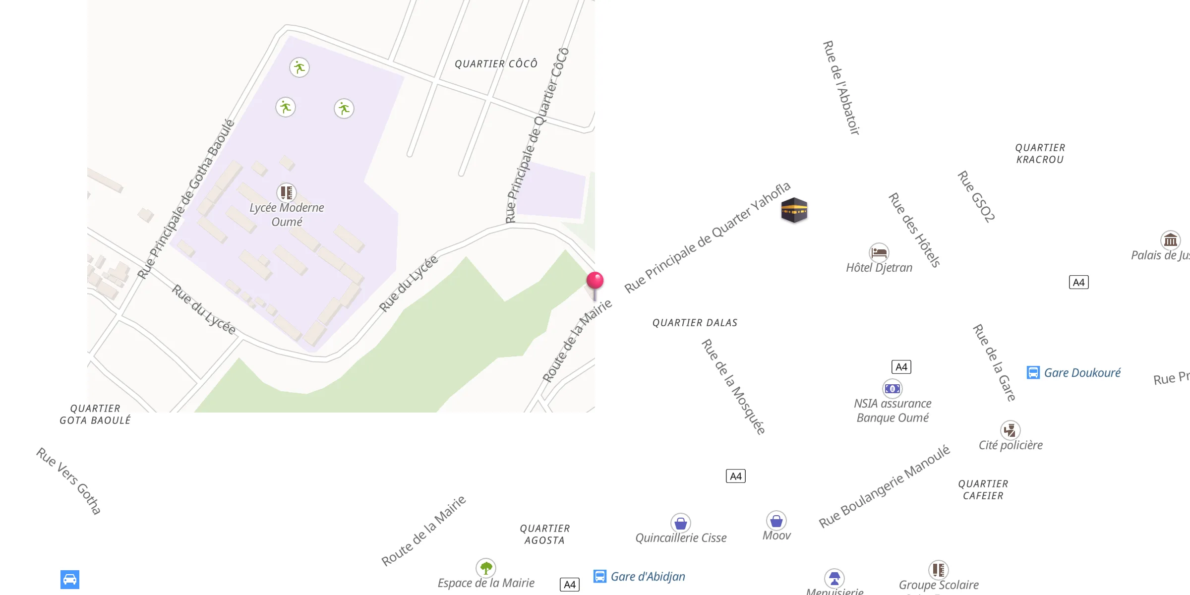 Carte de localisation : Mosquée Doukouré