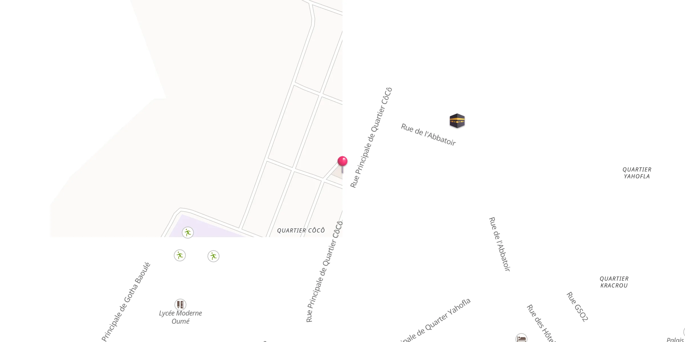Carte de localisation : Mosquée de Côcô