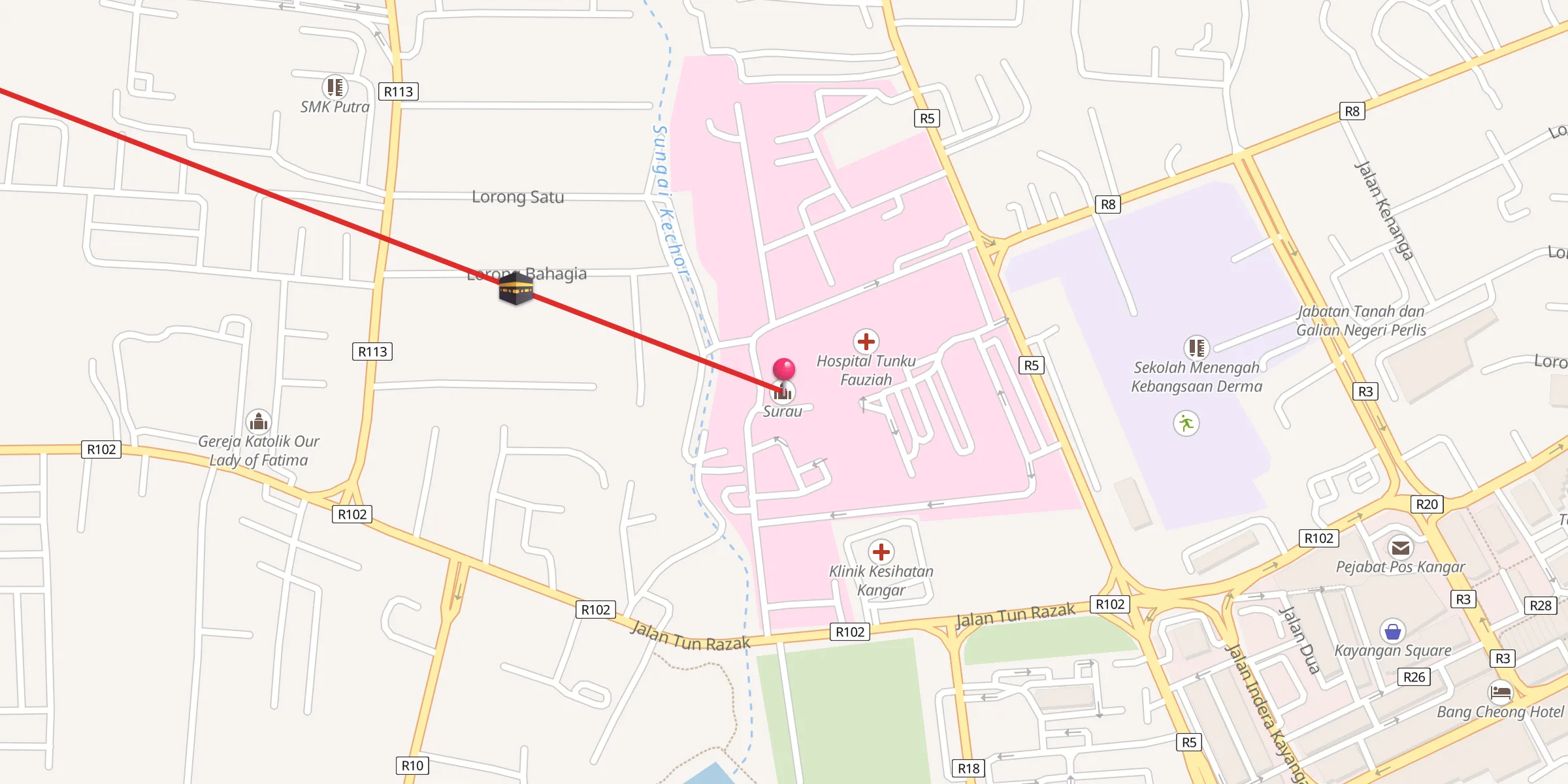 Carte de localisation : Surau