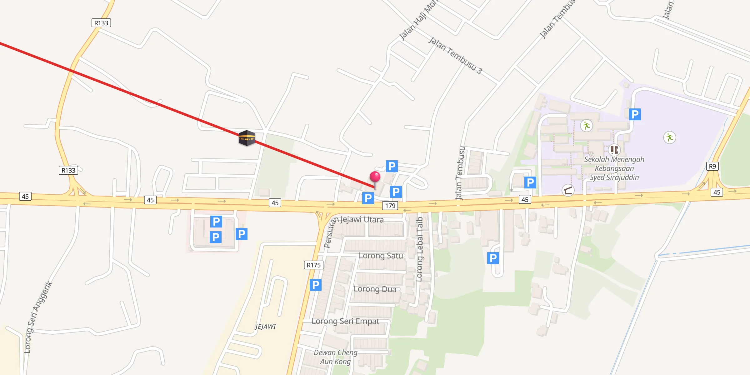 Carte de localisation : Masjid Muhammadi Sungai Adam