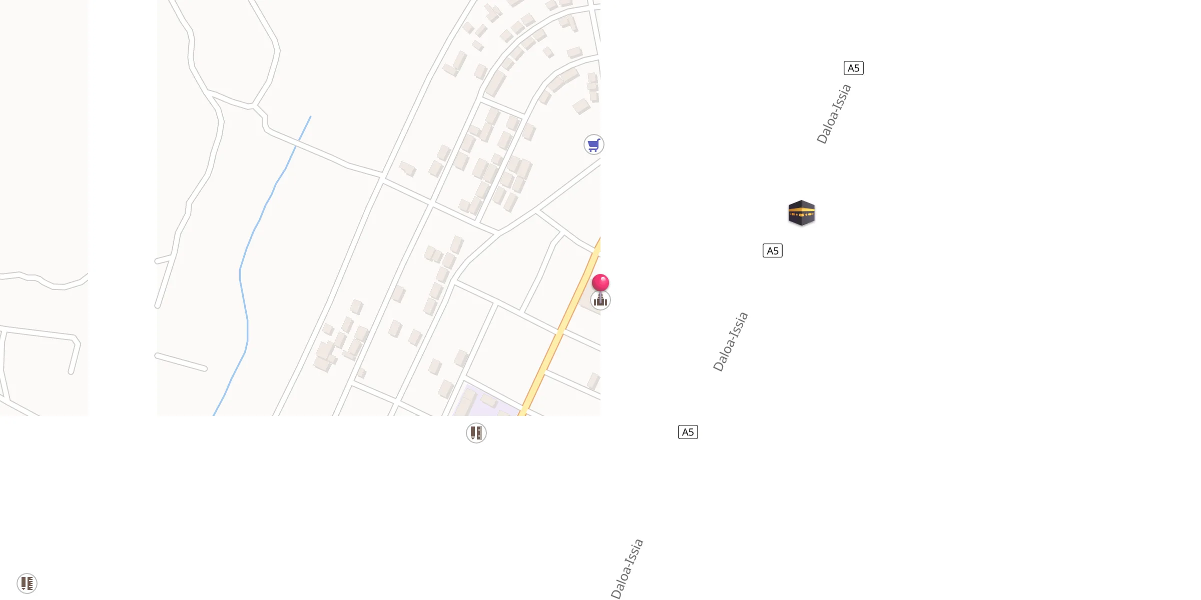 Carte de localisation : Mosquée