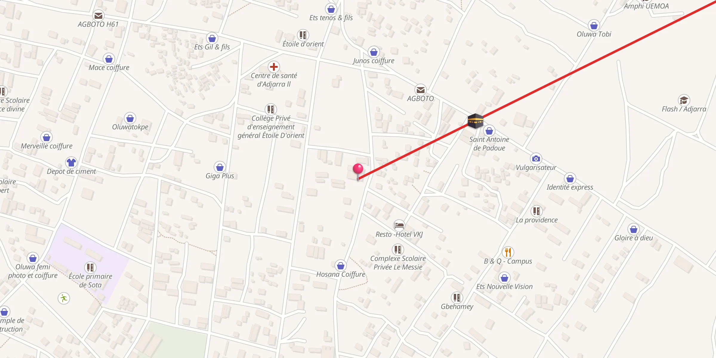 Carte de localisation : Abou bakr sideeq