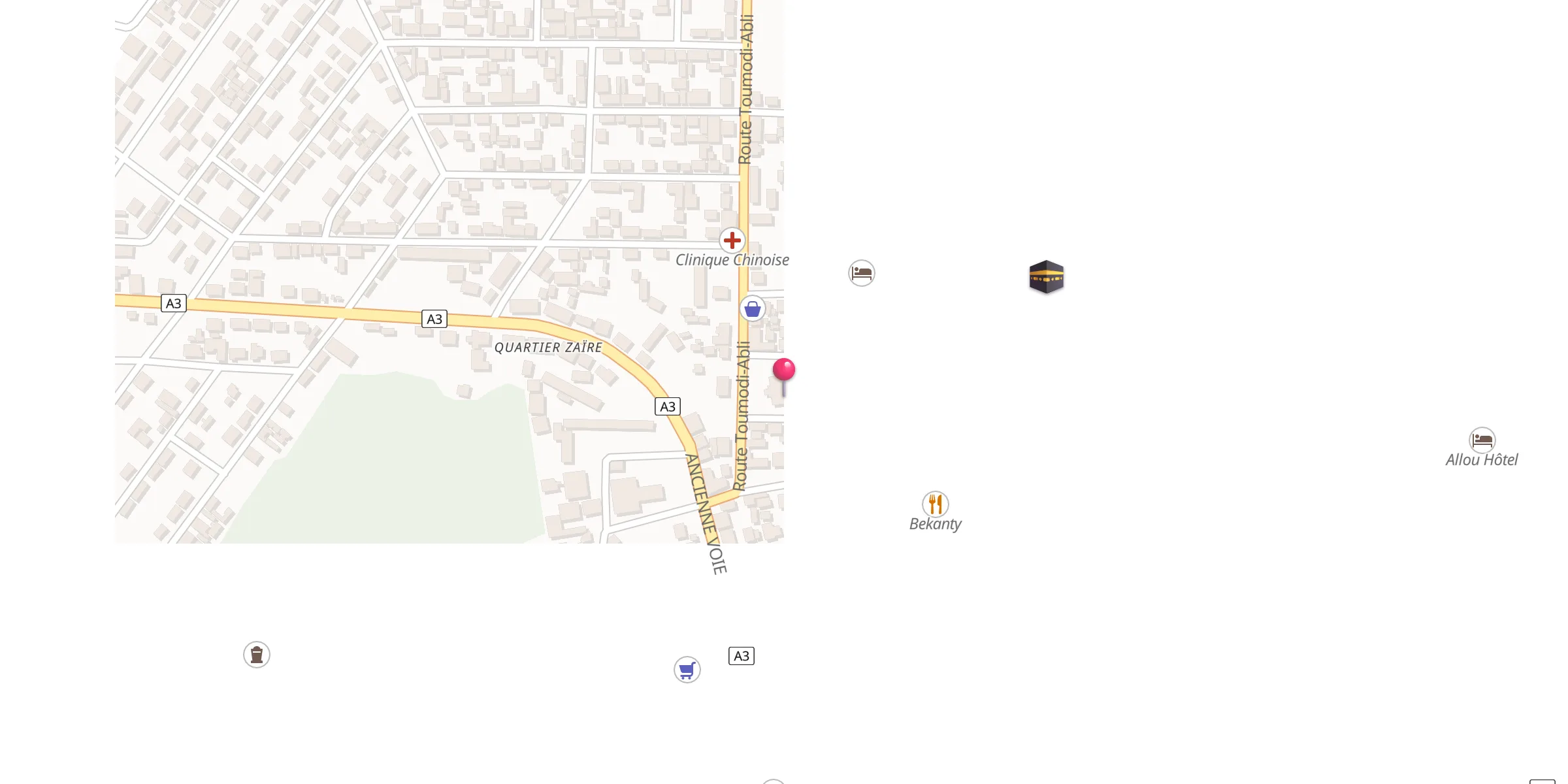 Carte de localisation : Grande mosquée de Toumodi