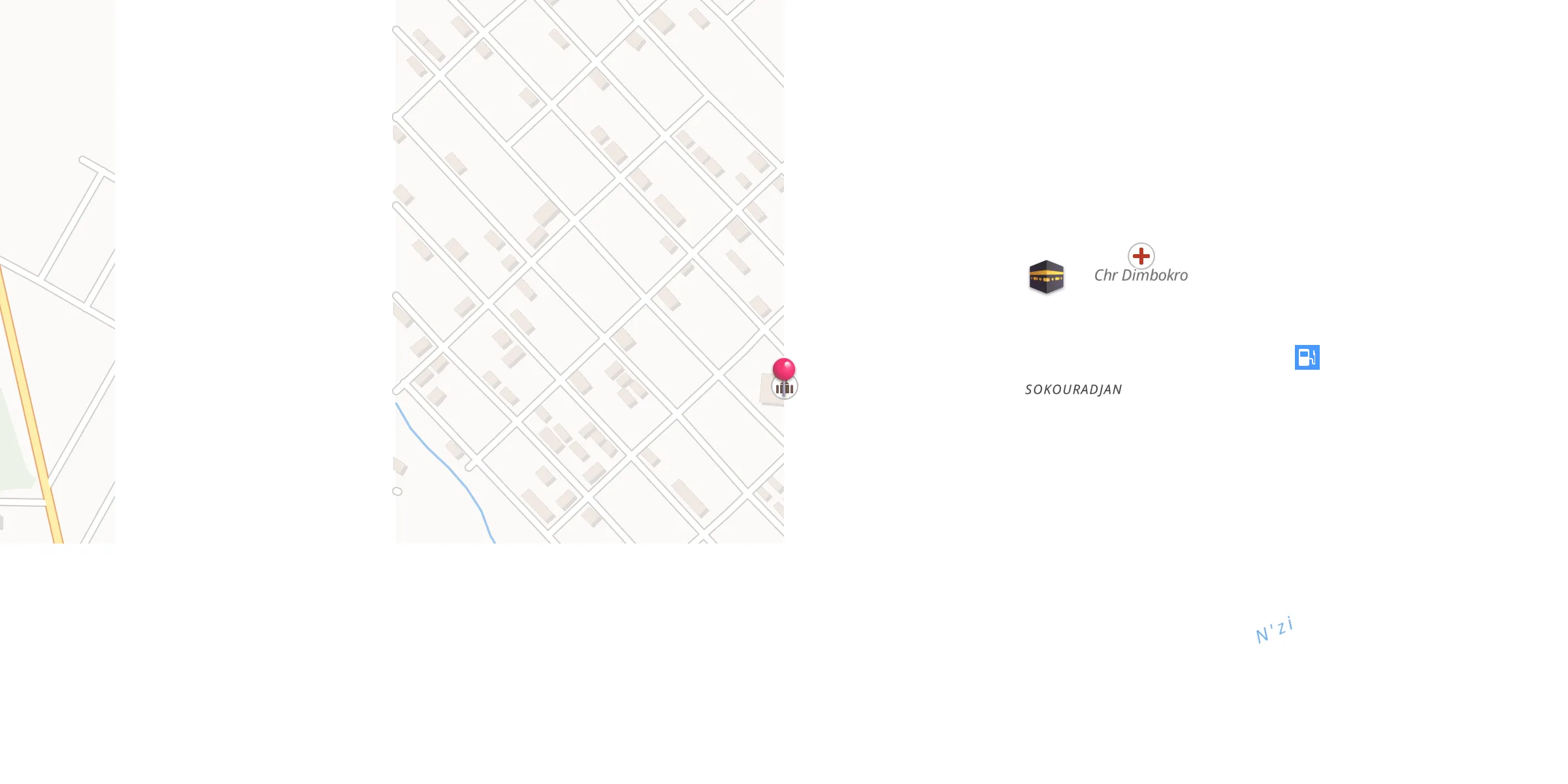 Carte de localisation : Mosquée