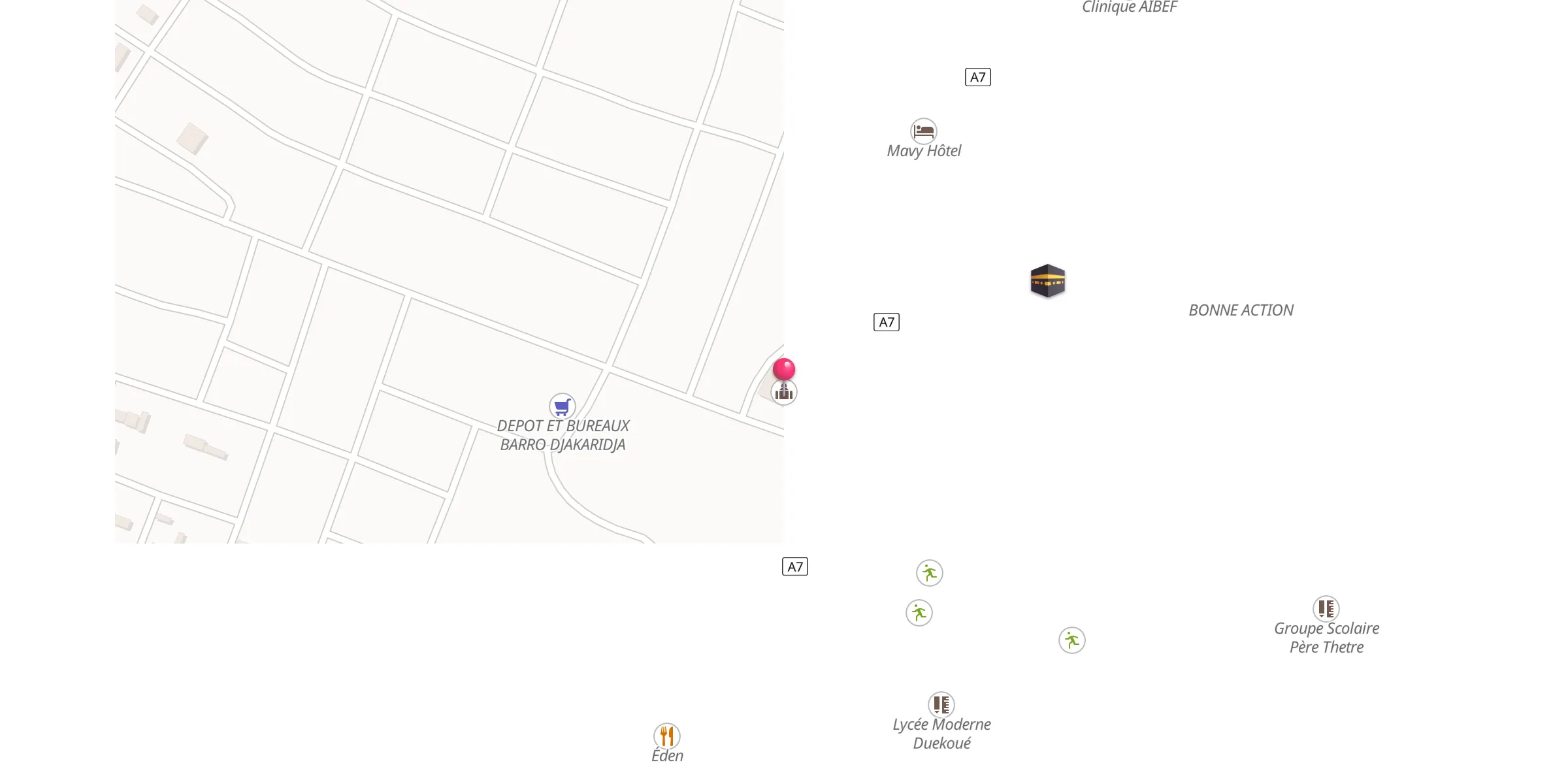 Carte de localisation : Mosquée