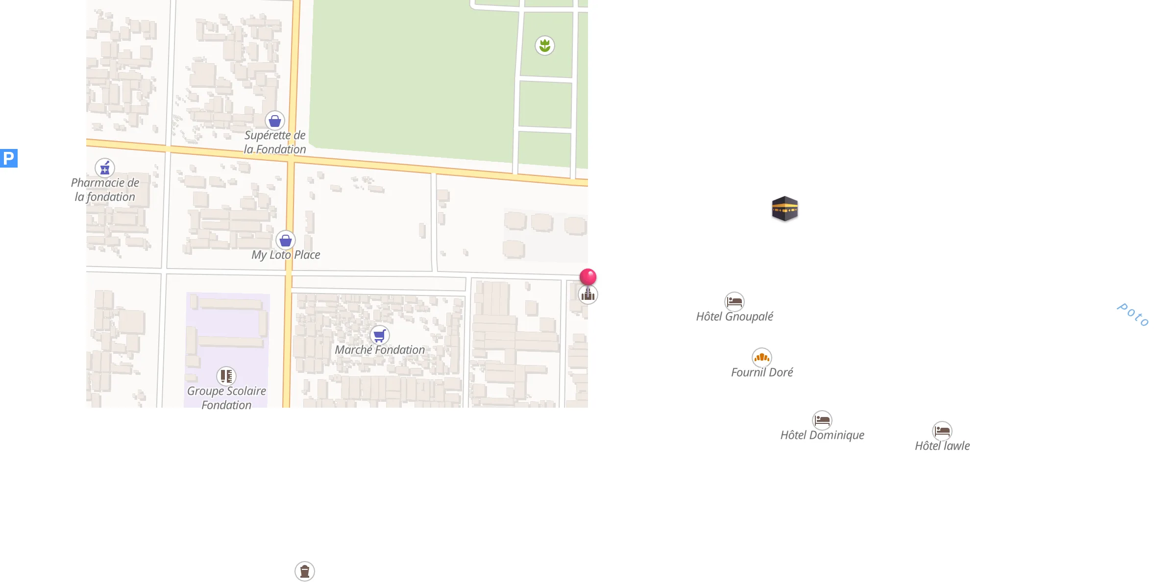 Carte de localisation : Mosquée