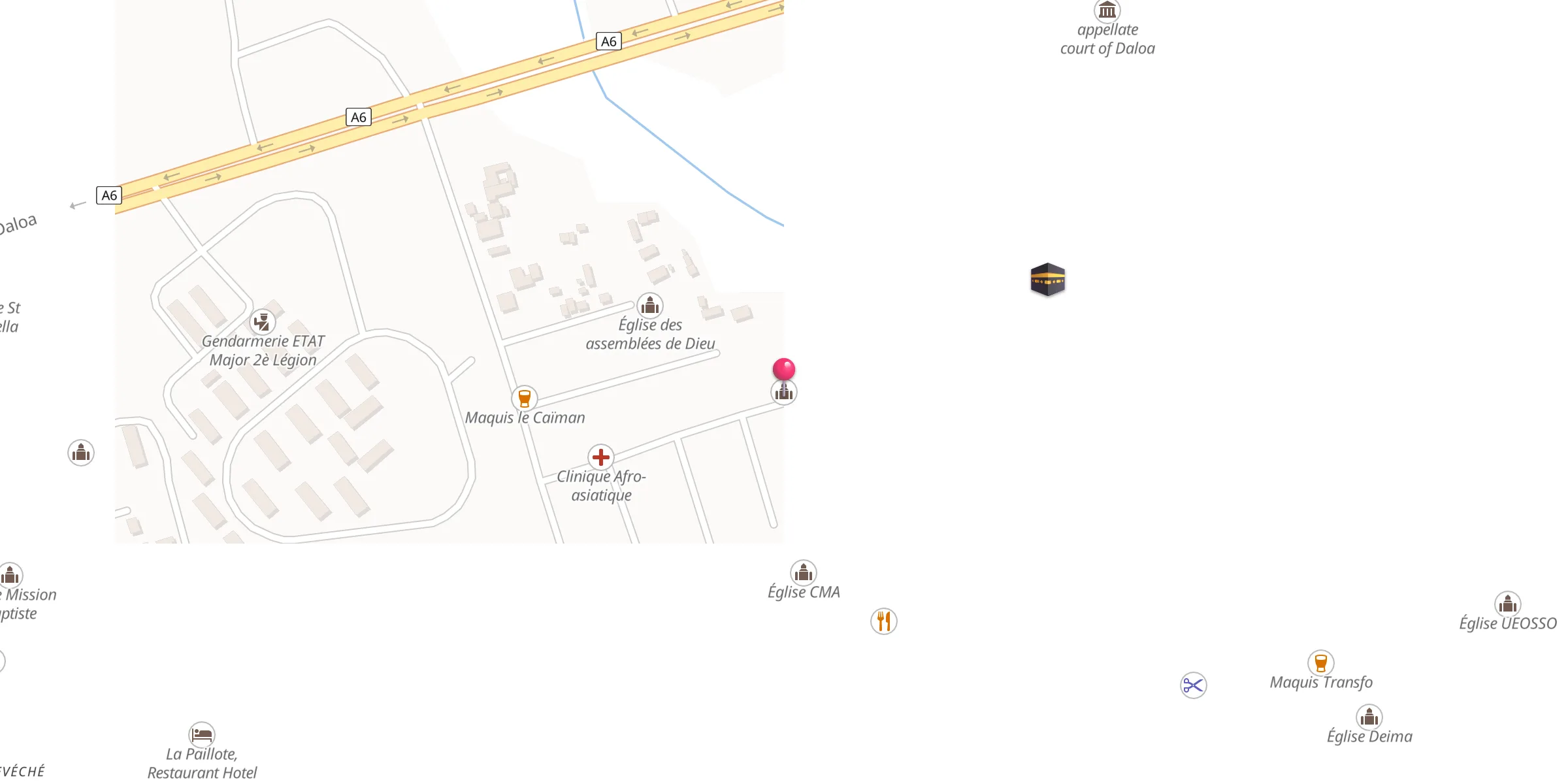Carte de localisation : Mosquée