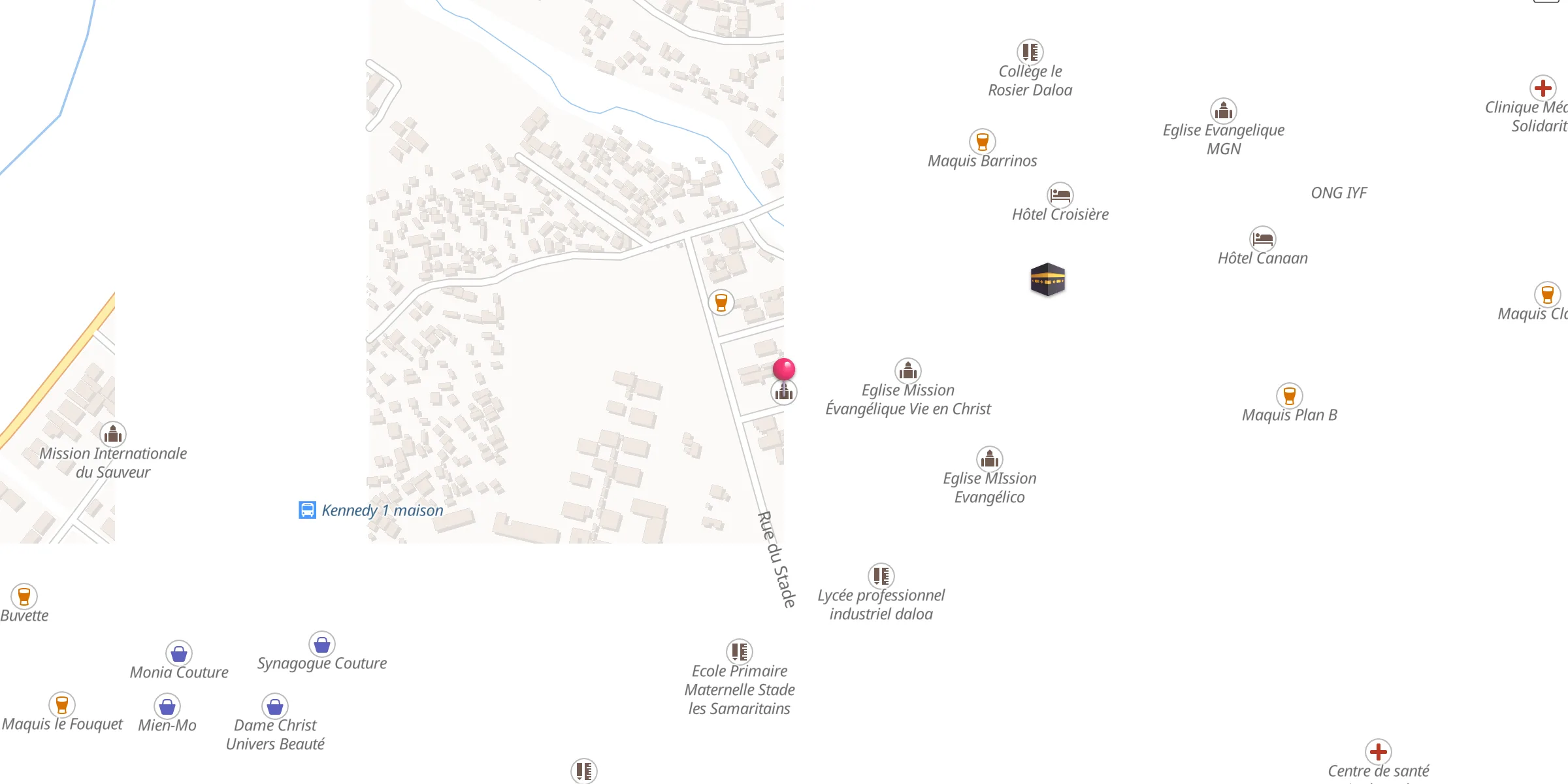 Carte de localisation : Mosquée