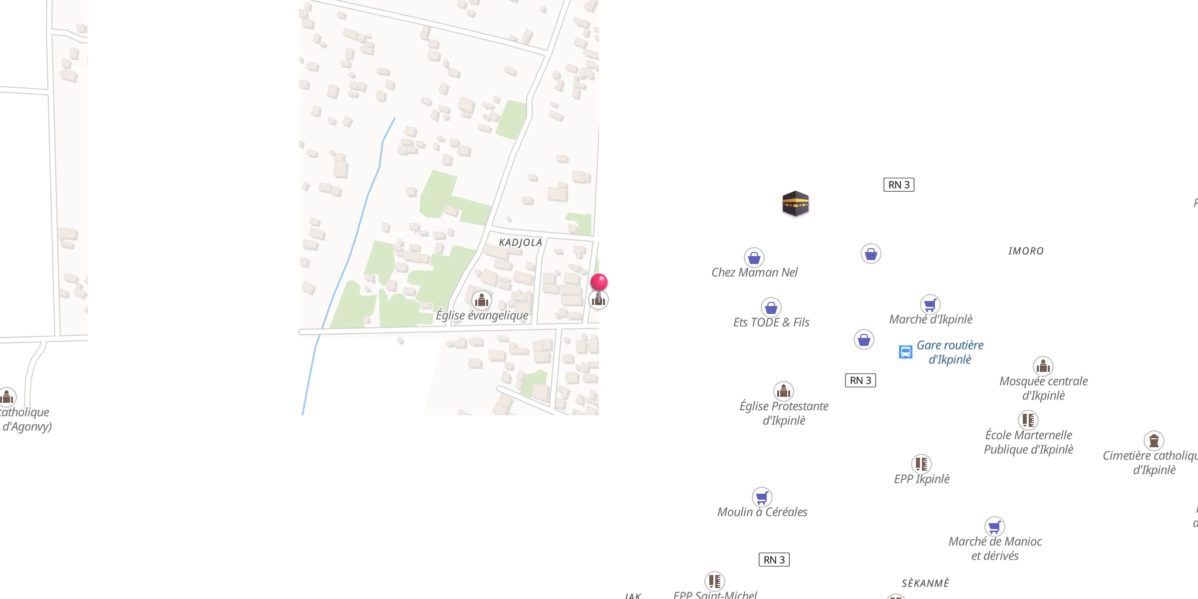 Carte de localisation : Mosquée