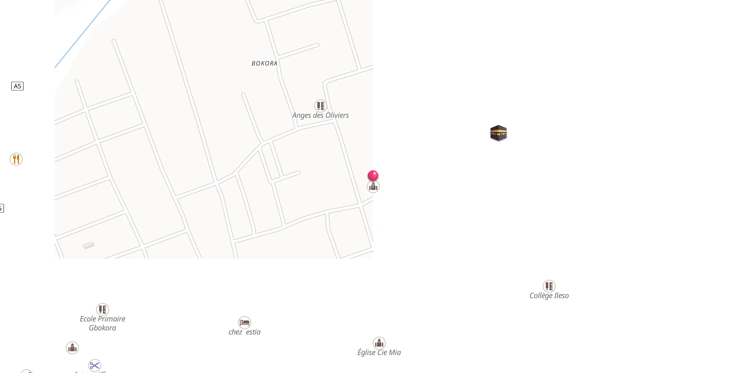 Carte de localisation : Mosquée