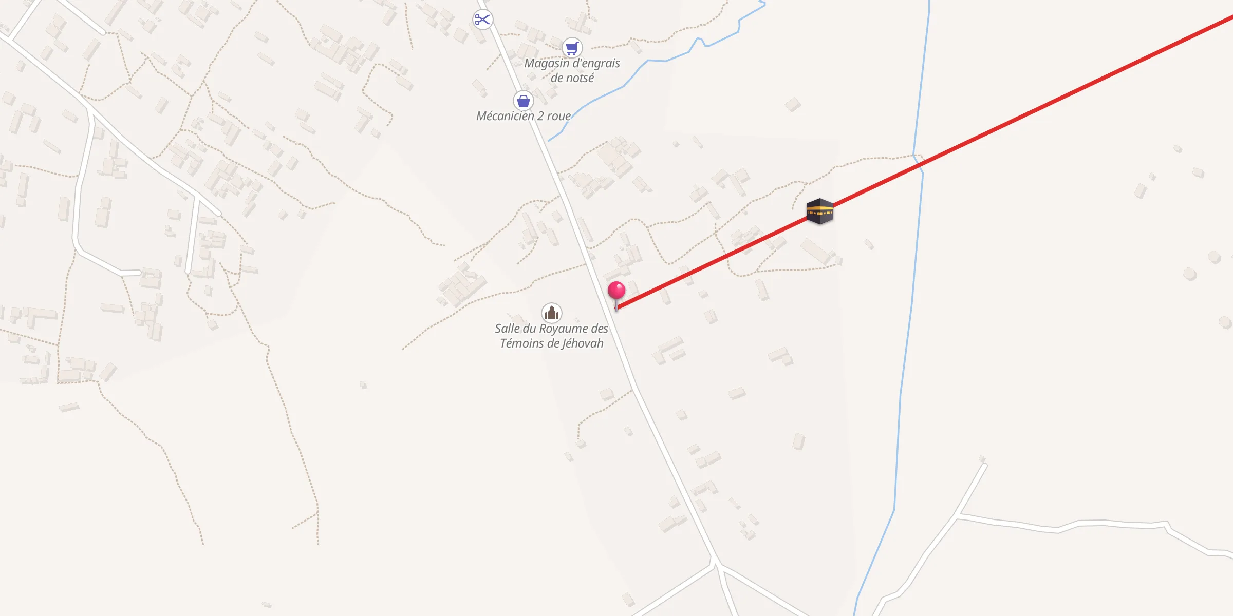 Carte de localisation : Mosquée