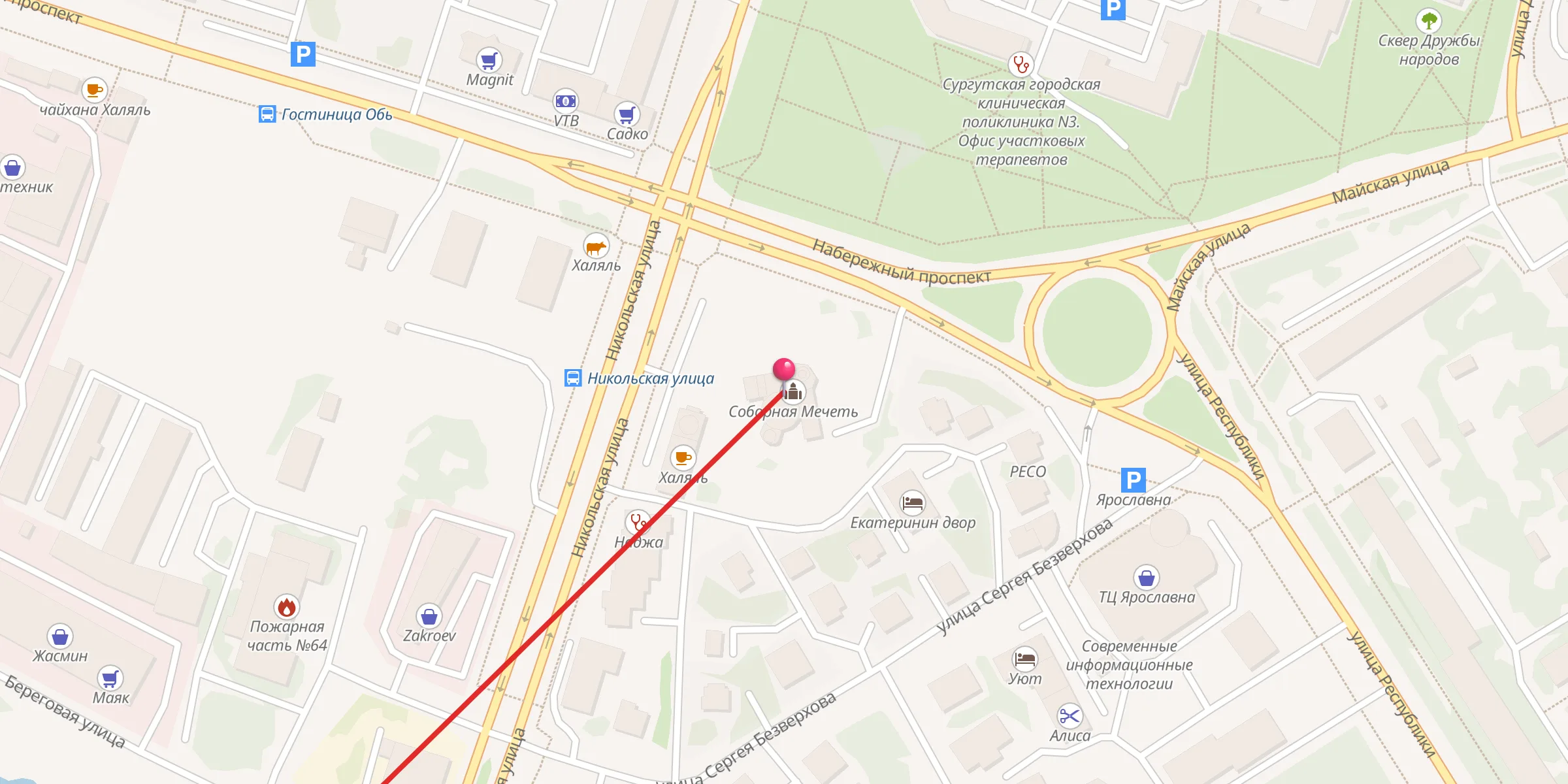 Carte de localisation : Соборная Мечеть