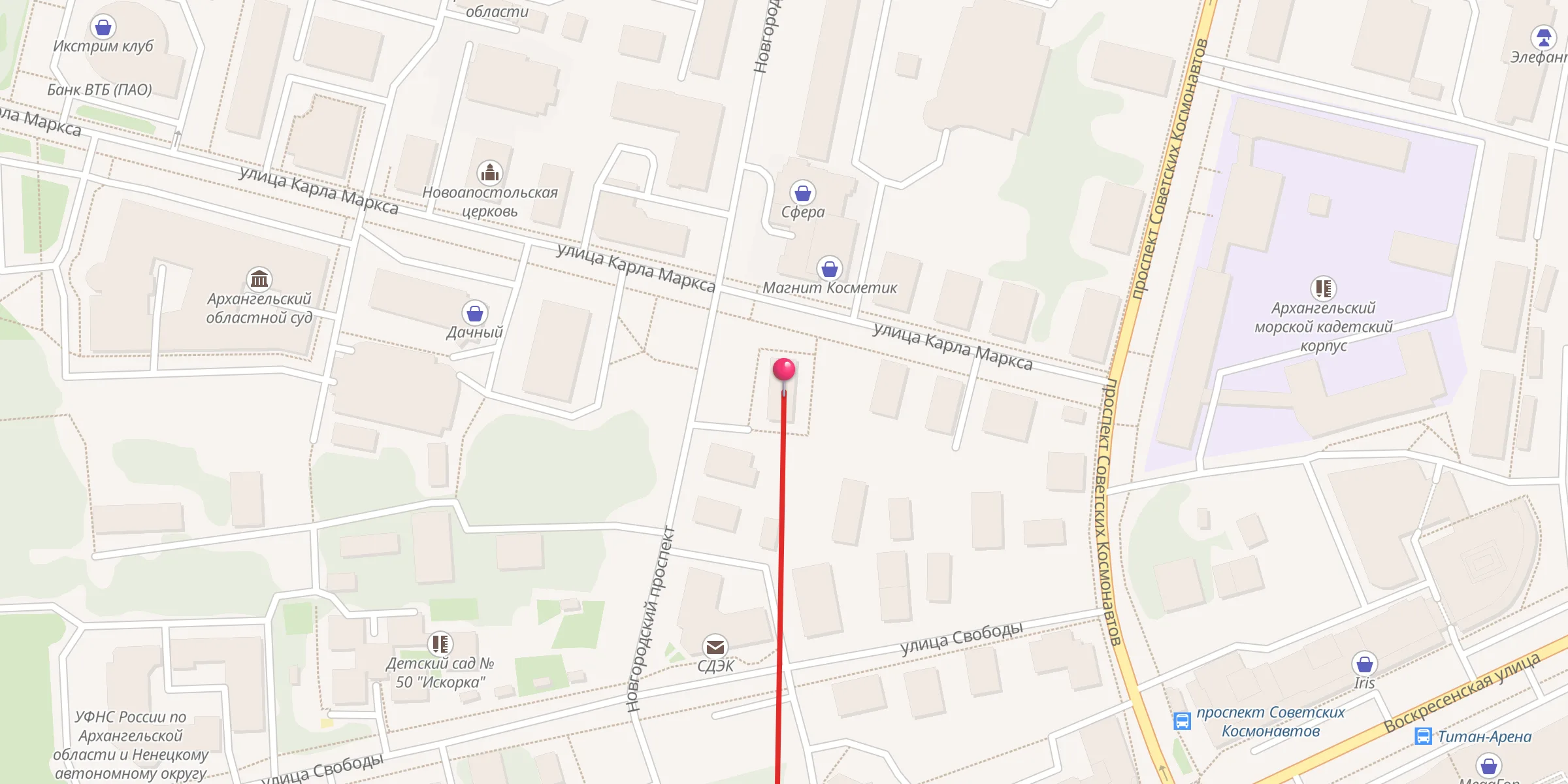 Carte de localisation : Магометанская мечеть