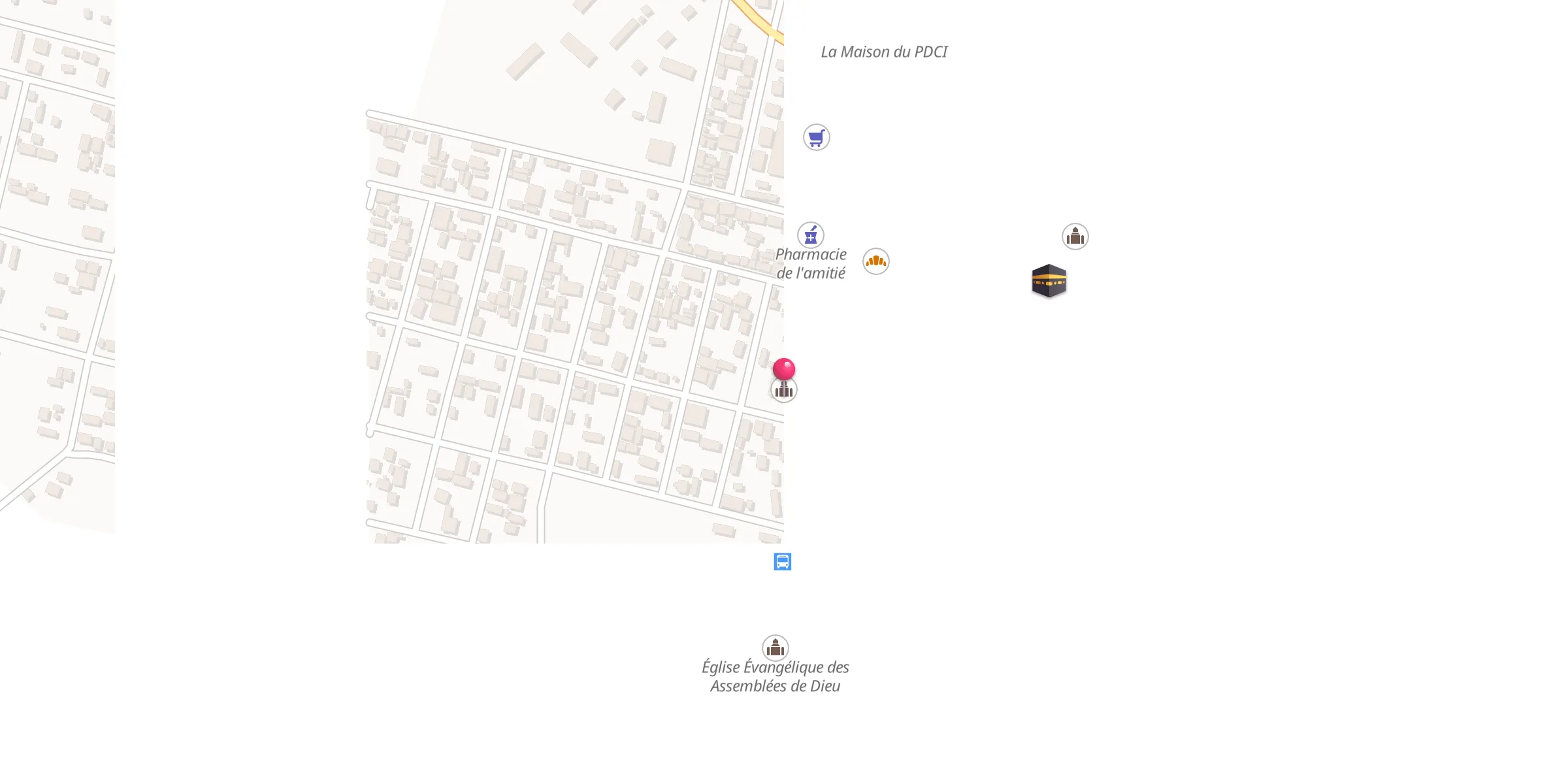 Carte de localisation : Mosquée