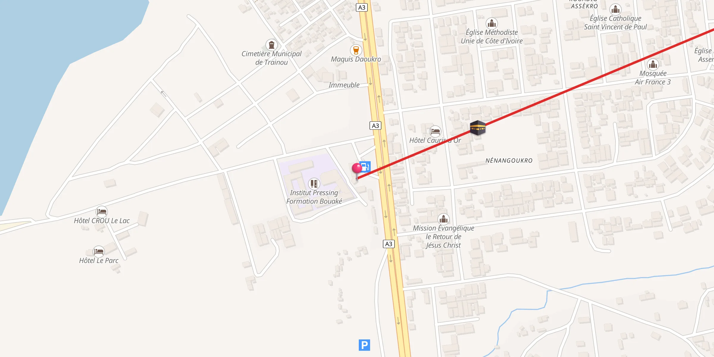 Carte de localisation : Mosquée Djanatoul Firdaws