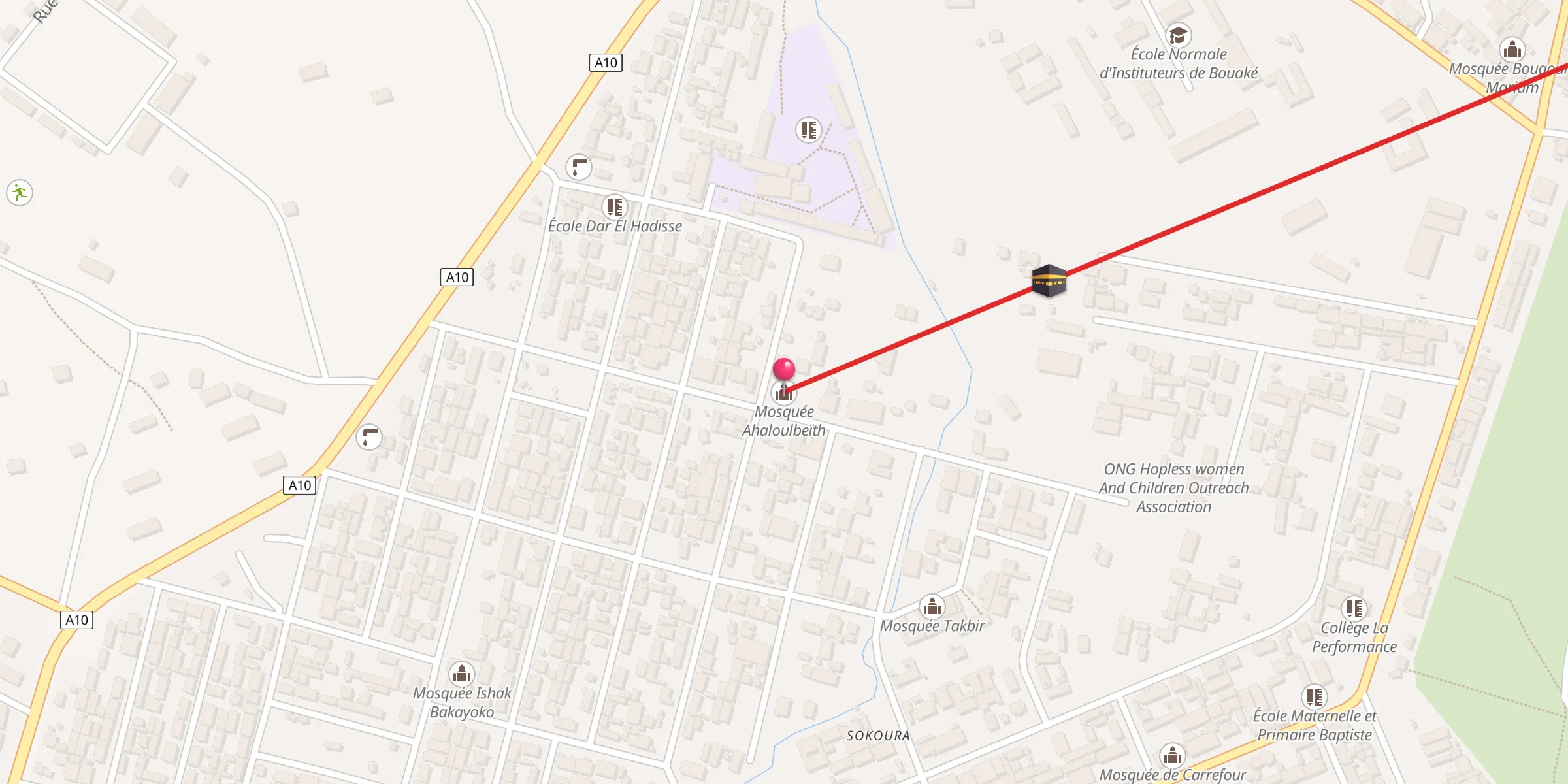Carte de localisation : Mosquée Ahaloulbeïth