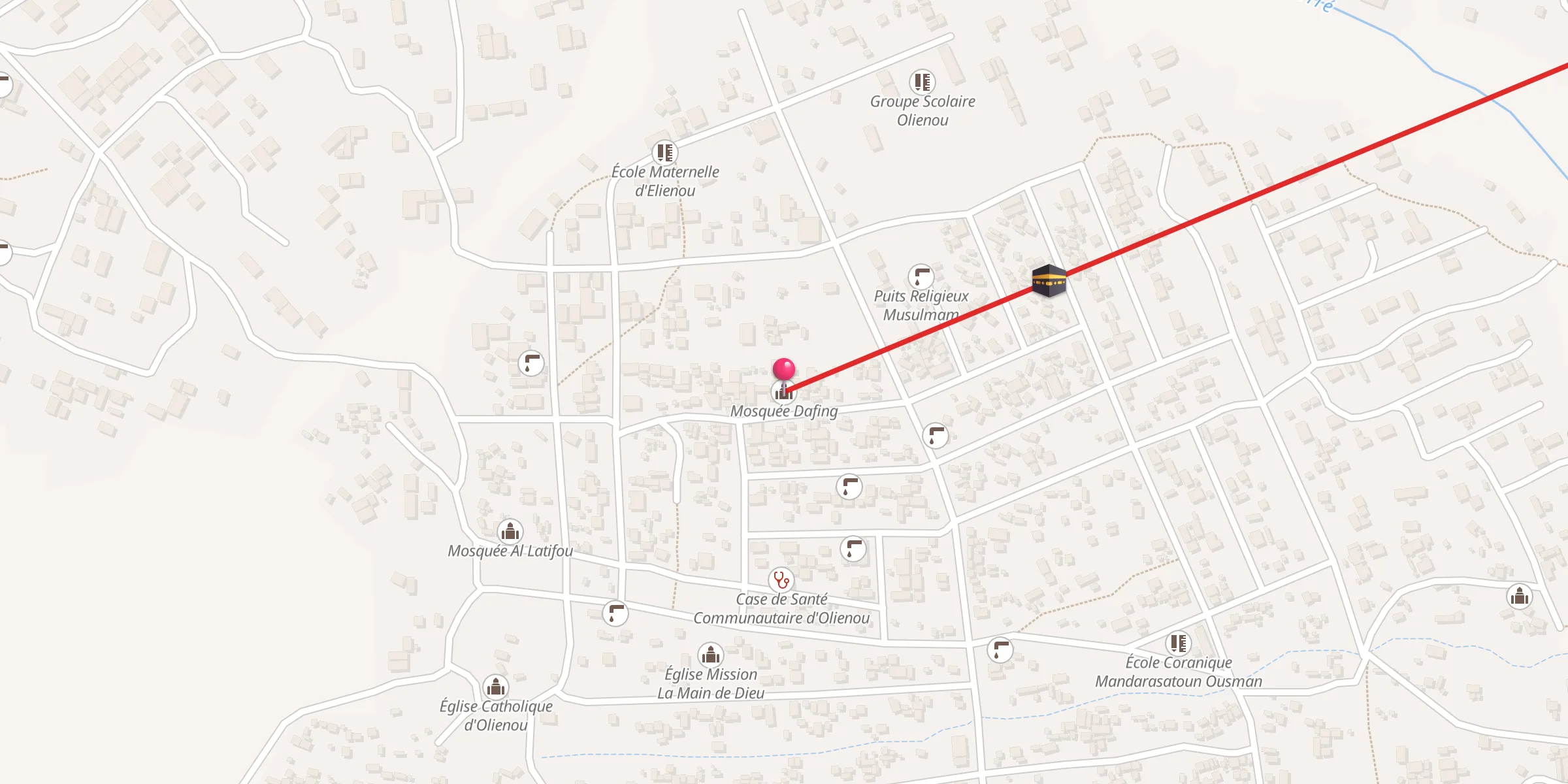 Carte de localisation : Mosquée Dafing