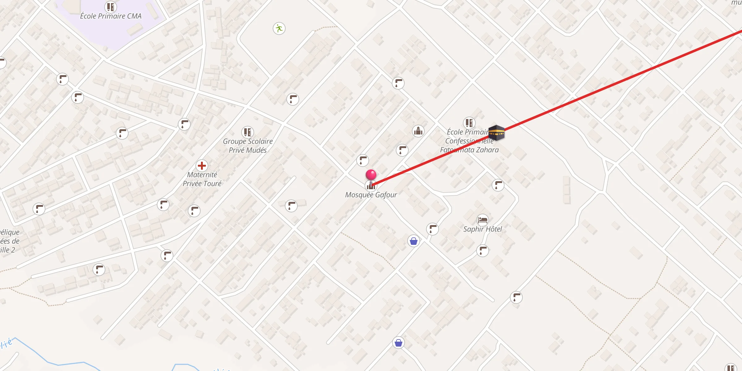 Carte de localisation : Mosquée Gafour