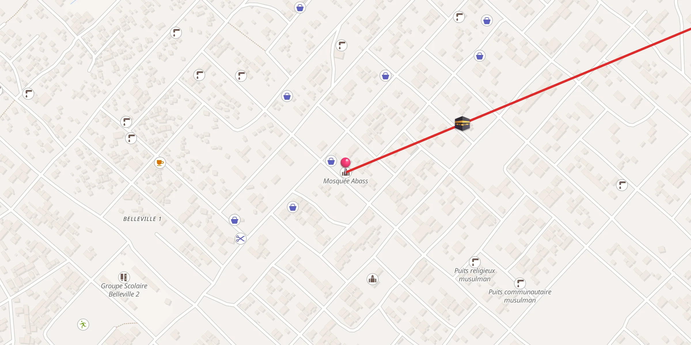 Carte de localisation : Mosquée Abass