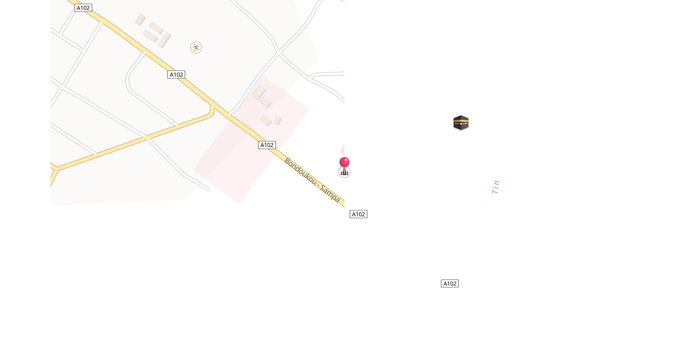 Carte de localisation : Mosquée