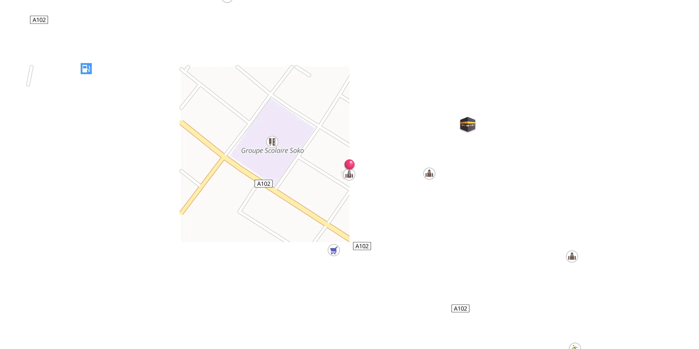 Carte de localisation : Mosquée