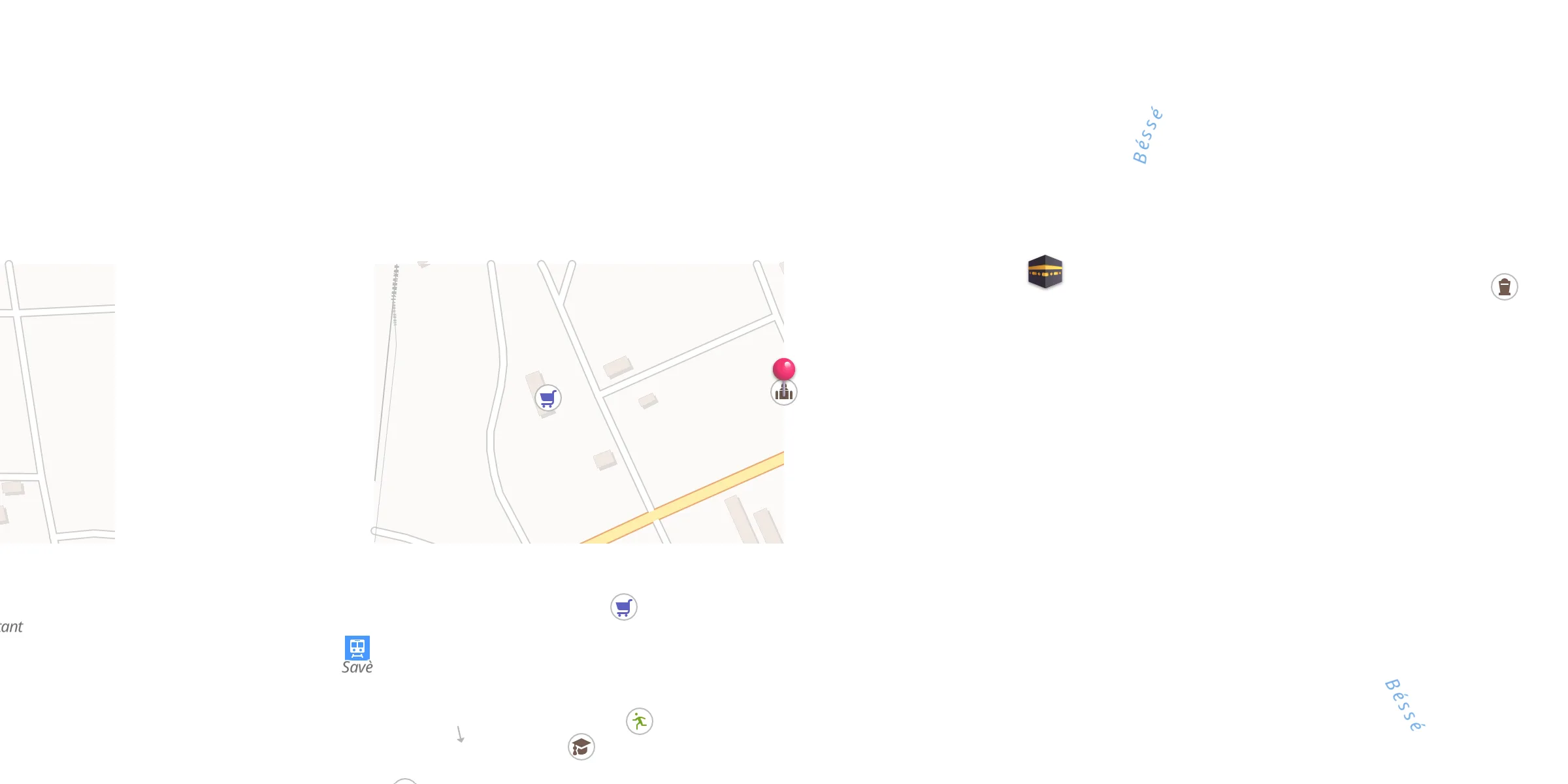 Carte de localisation : Mosquée