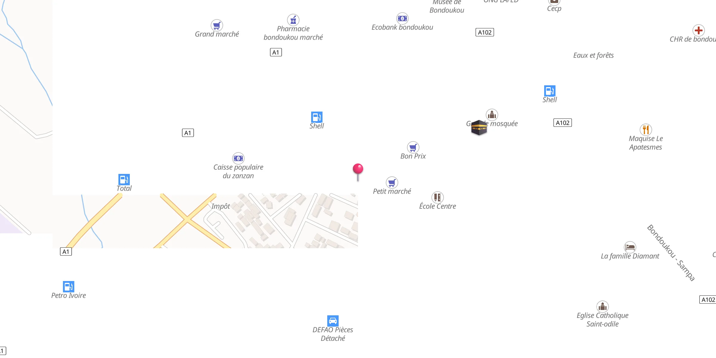Carte de localisation : Mosquée